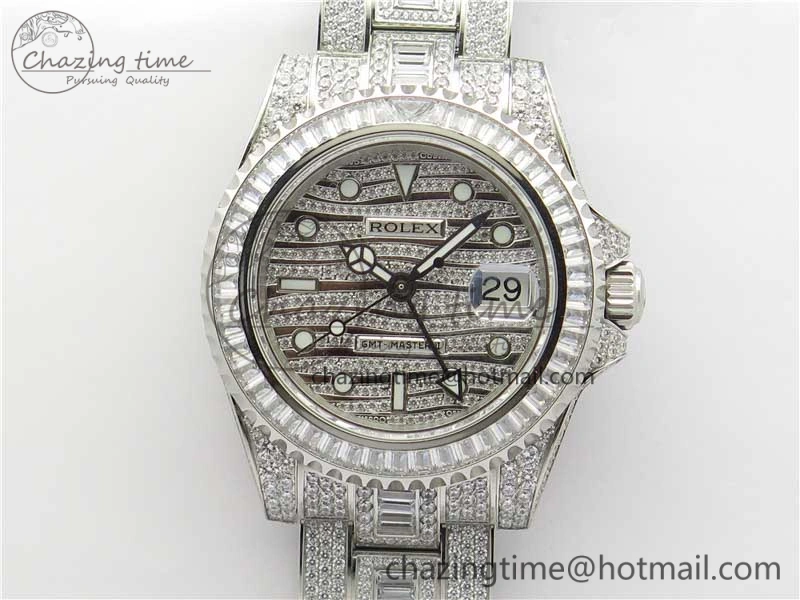 GMT Master II 116769 BRIL Full Diamonds Watch TWF Best Edition A2836
