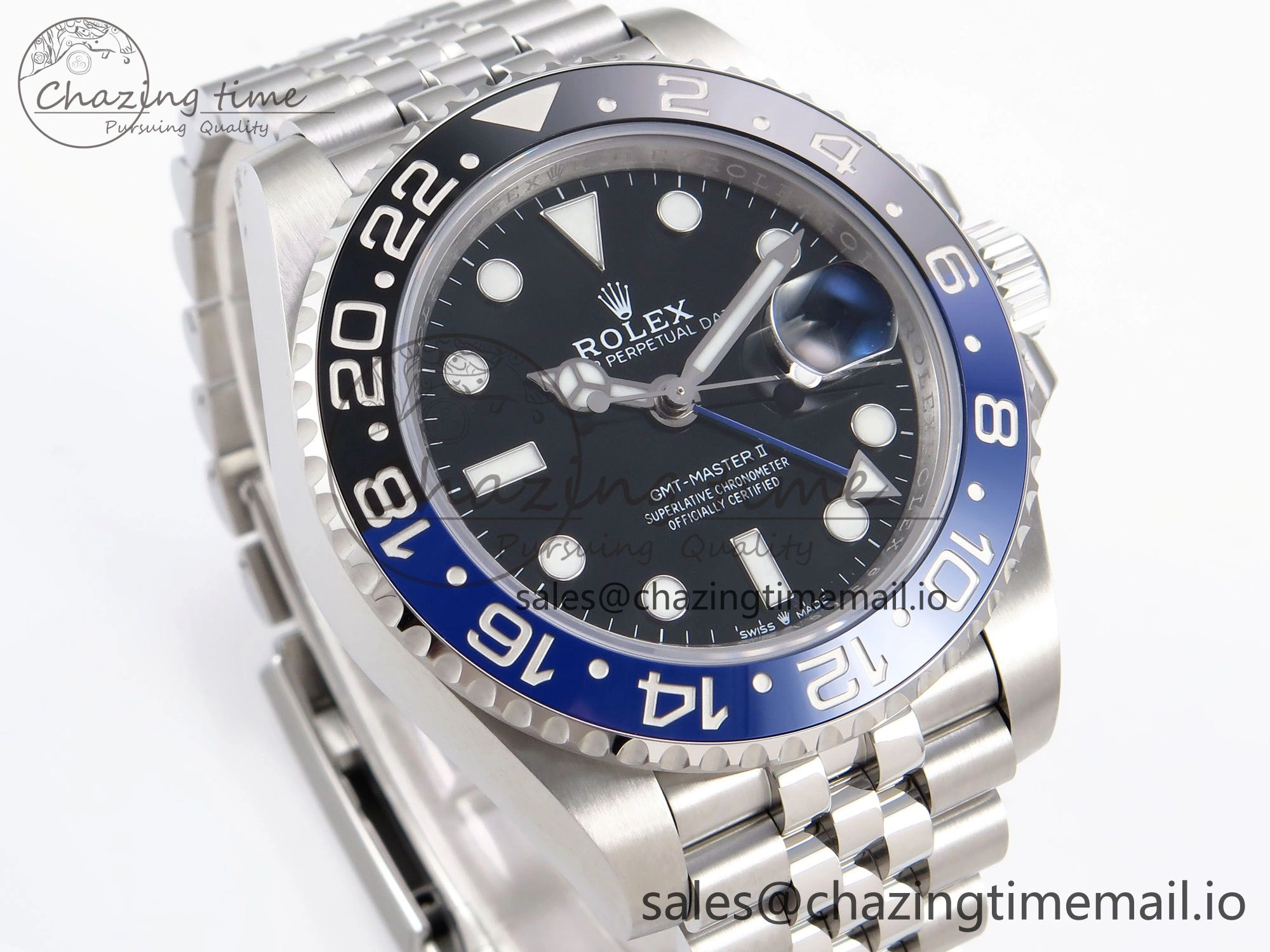 GMT-Master II 126710 BLNR 904L EF 1:1 Best Edition on Jubilee Bracelet SH3285 CHS