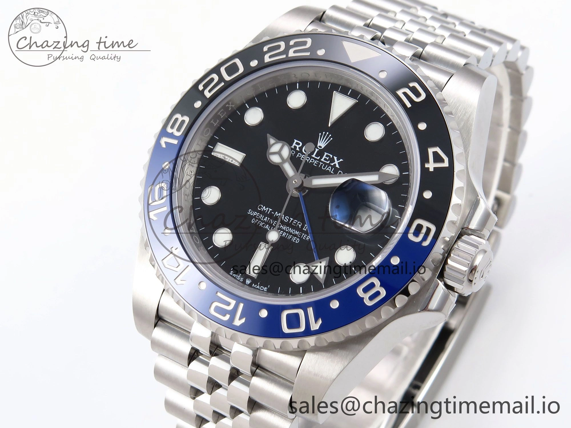 GMT-Master II 126710 BLNR 904L EF 1:1 Best Edition on Jubilee Bracelet SH3285 CHS