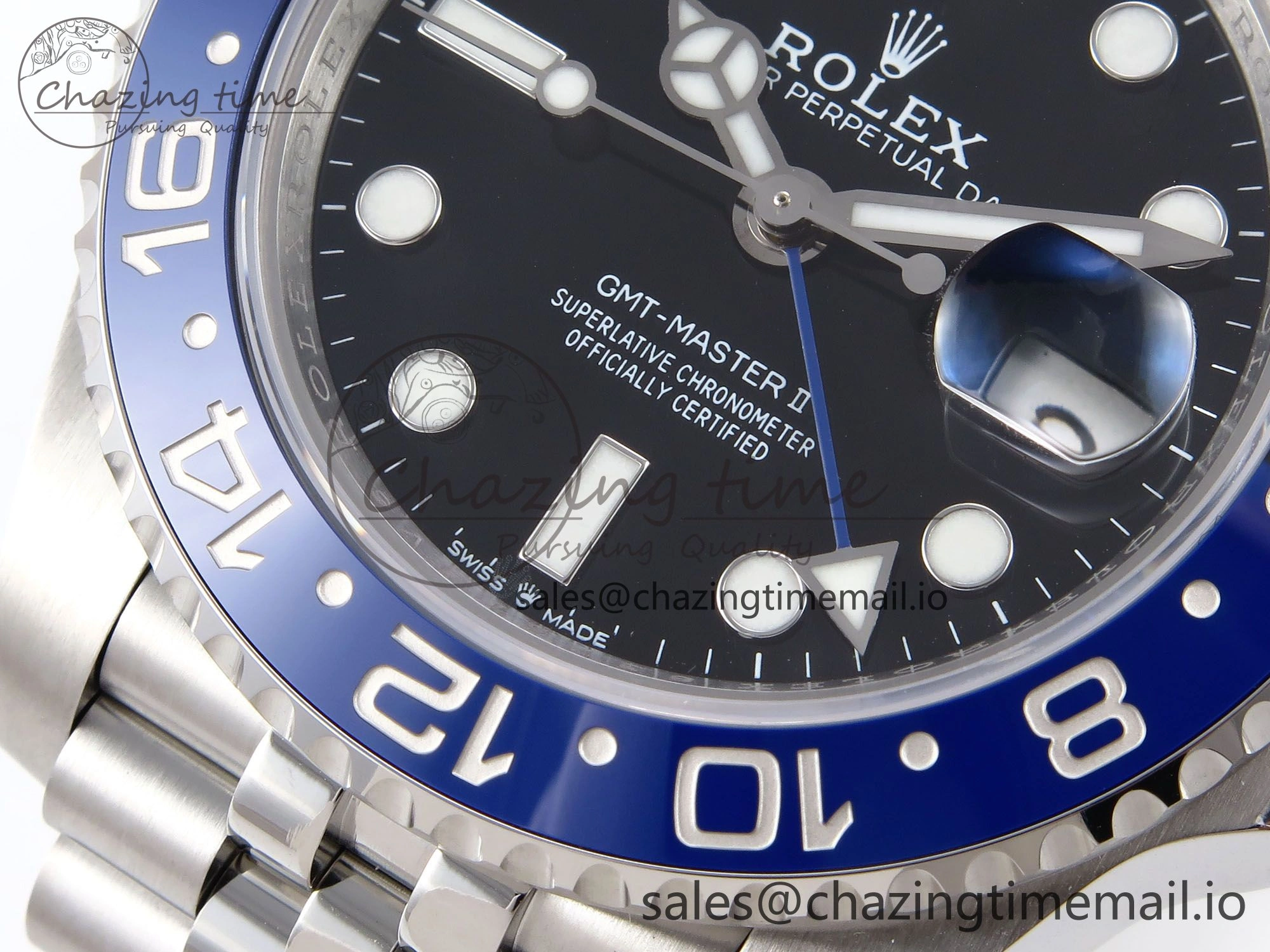 GMT-Master II 126710 BLNR 904L EF 1:1 Best Edition on Jubilee Bracelet SH3285 CHS
