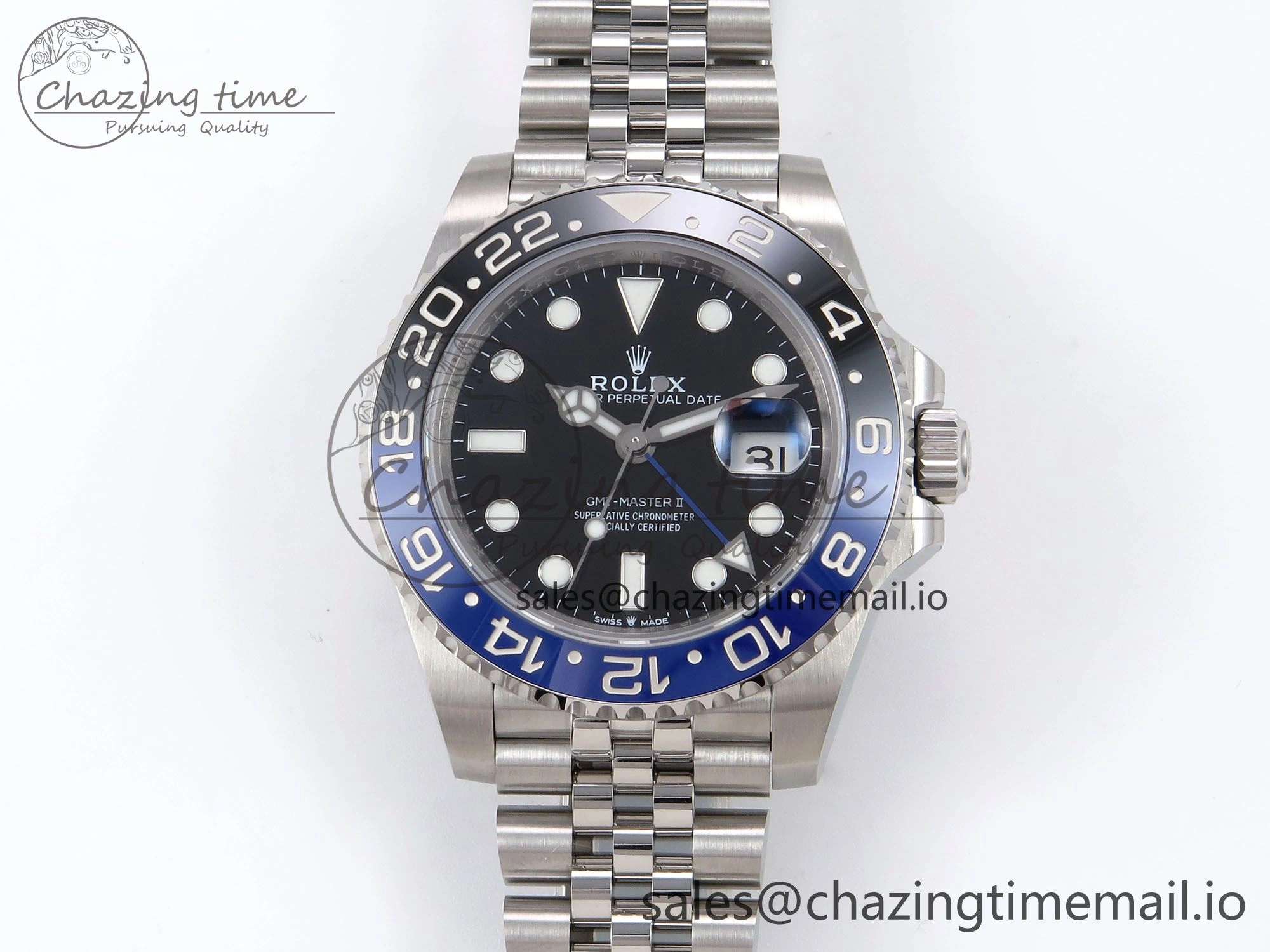 GMT-Master II 126710 BLNR 904L EF 1:1 Best Edition on Jubilee Bracelet SH3285 CHS