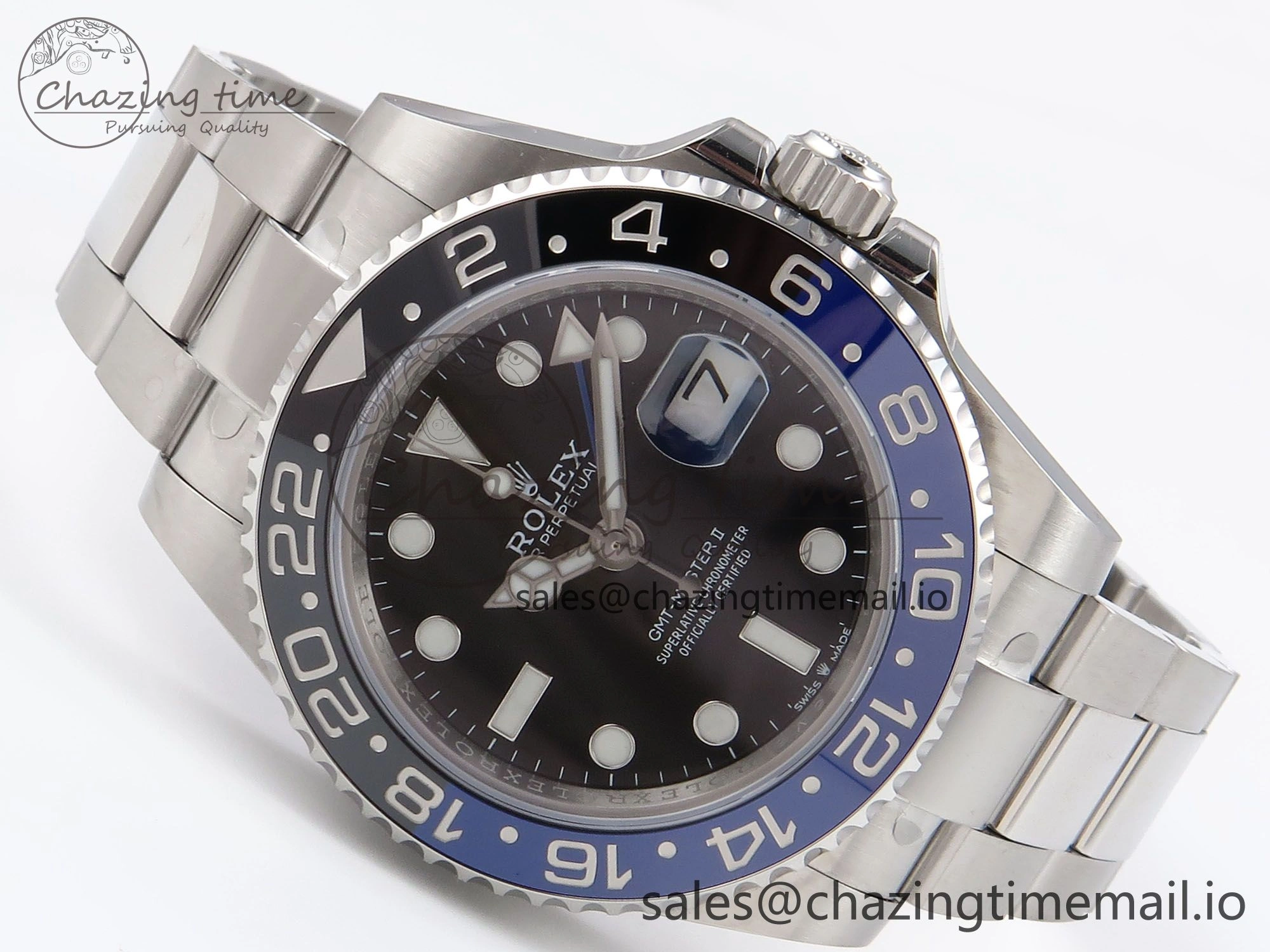 GMT-Master II 126710 BLNR 904L EF 1:1 Best Edition on Oyster Bracelet SH3285 CHS