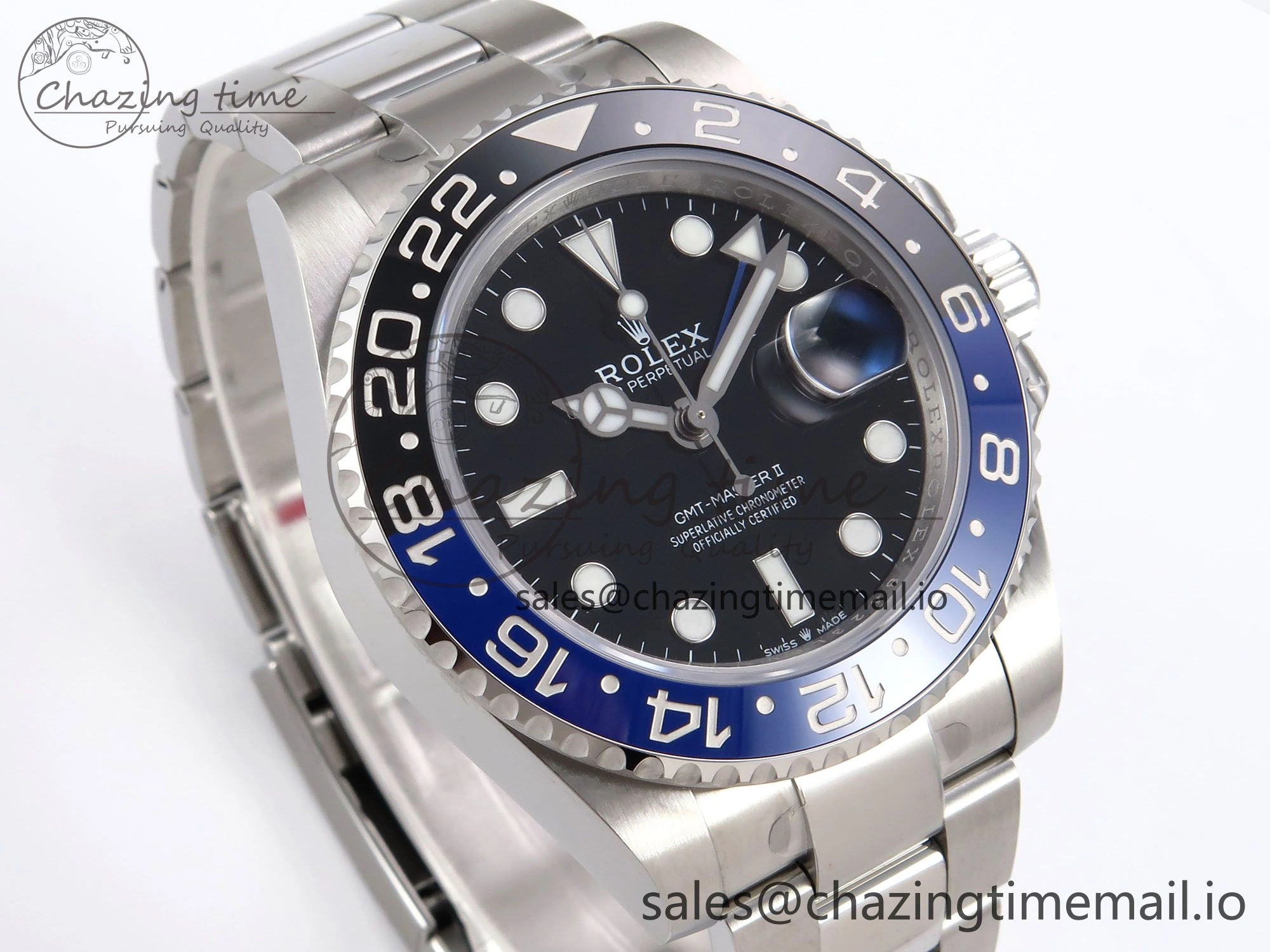 GMT-Master II 126710 BLNR 904L EF 1:1 Best Edition on Oyster Bracelet SH3285 CHS