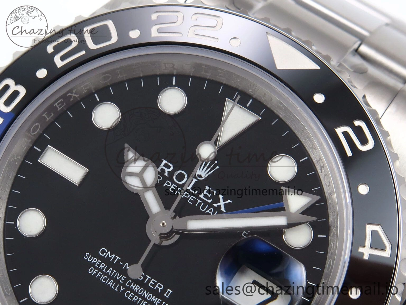 GMT-Master II 126710 BLNR 904L EF 1:1 Best Edition on Oyster Bracelet SH3285 CHS