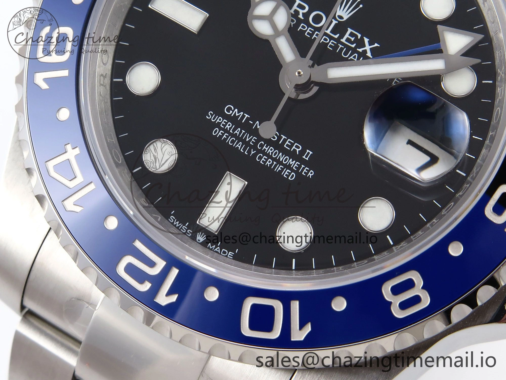 GMT-Master II 126710 BLNR 904L EF 1:1 Best Edition on Oyster Bracelet SH3285 CHS