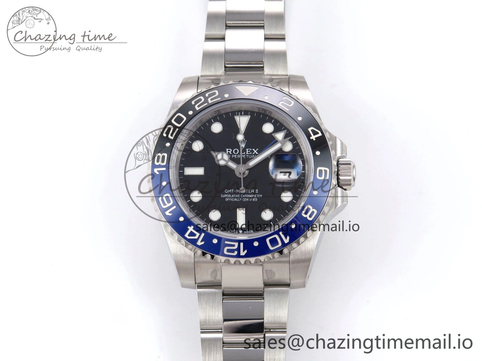 GMT-Master II 126710 BLNR 904L EF 1:1 Best Edition on Oyster Bracelet SH3285 CHS