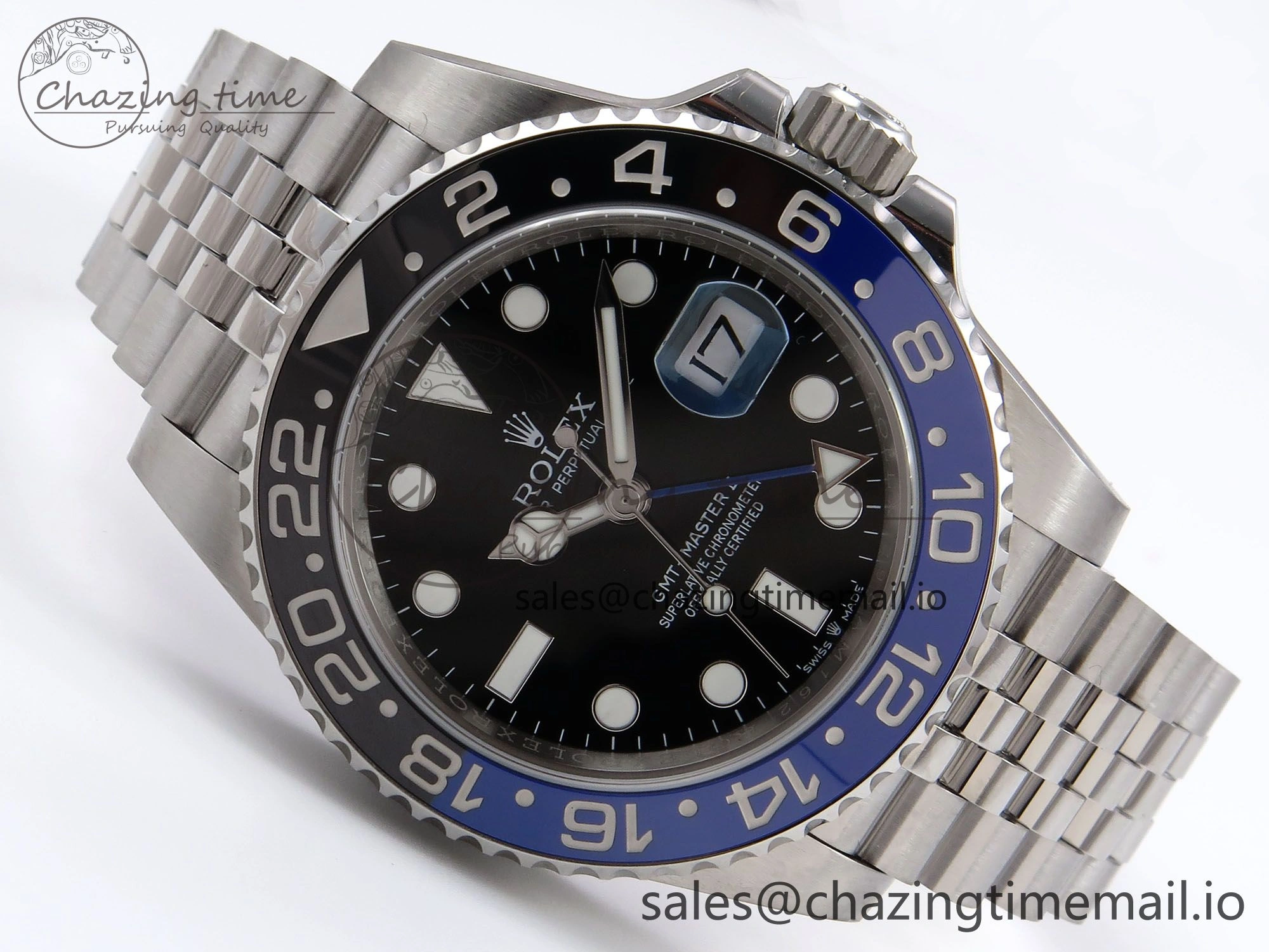 GMT-Master II 126710 BLNR 904L EWEF 1:1 Best Edition on SS Jubilee Bracelet SH3285 CHS