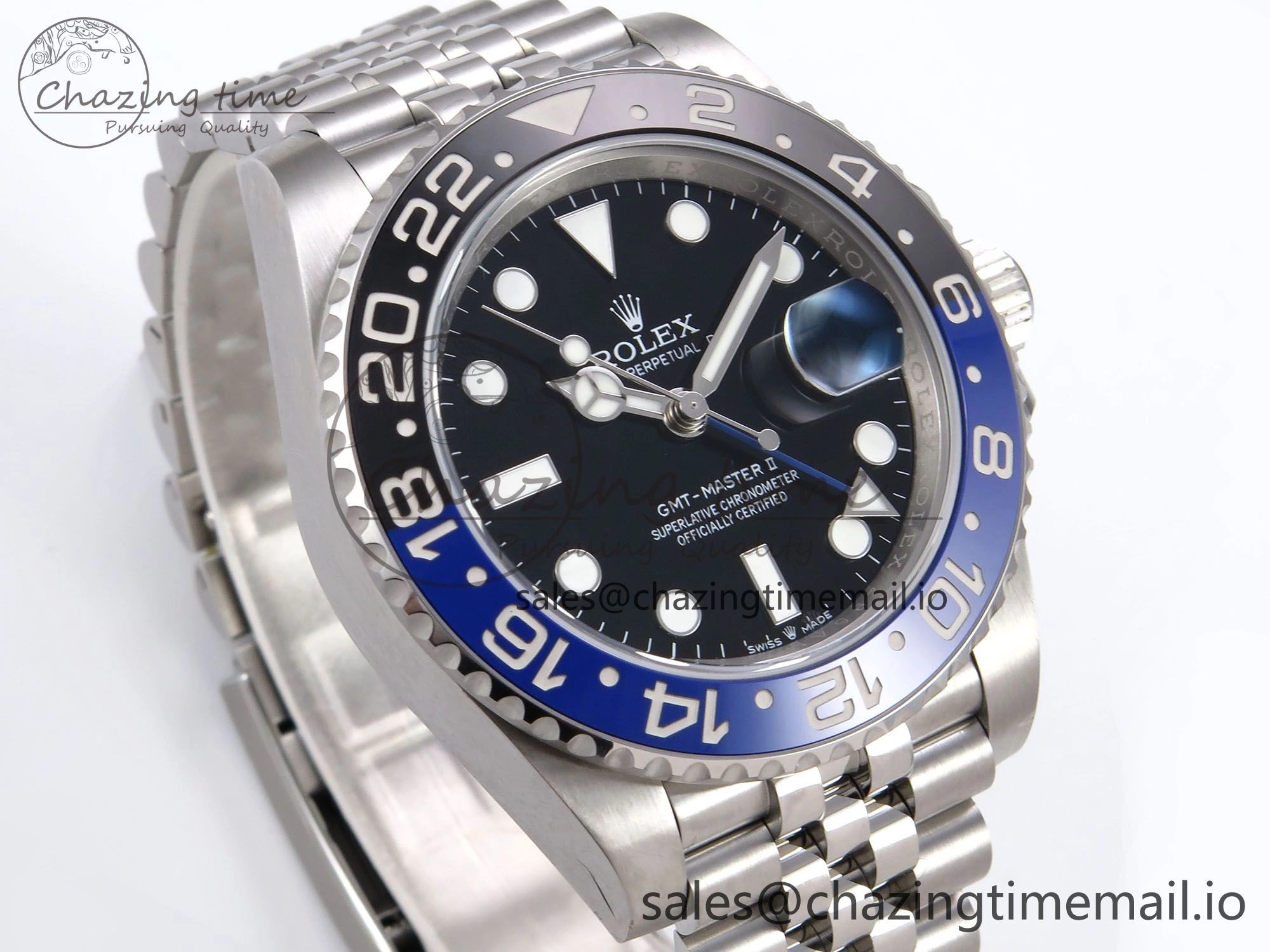GMT-Master II 126710 BLNR 904L EWEF 1:1 Best Edition on SS Jubilee Bracelet SH3285 CHS