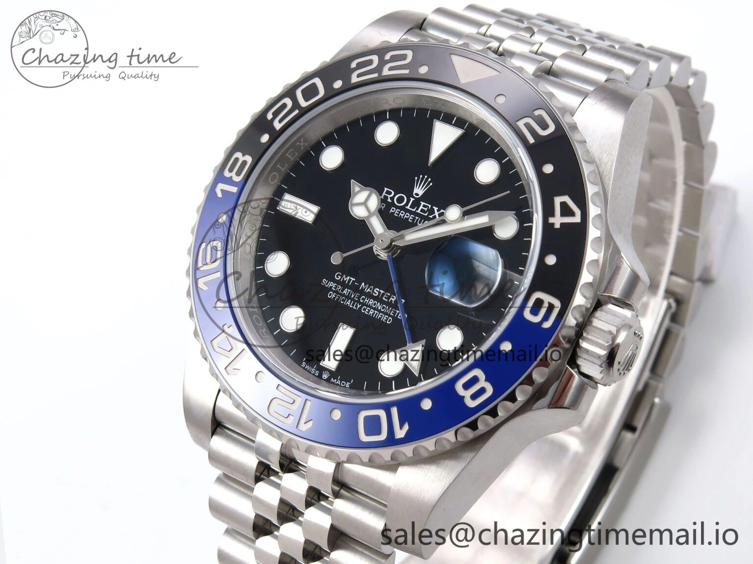 GMT-Master II 126710 BLNR 904L EWEF 1:1 Best Edition on SS Jubilee Bracelet SH3285 CHS