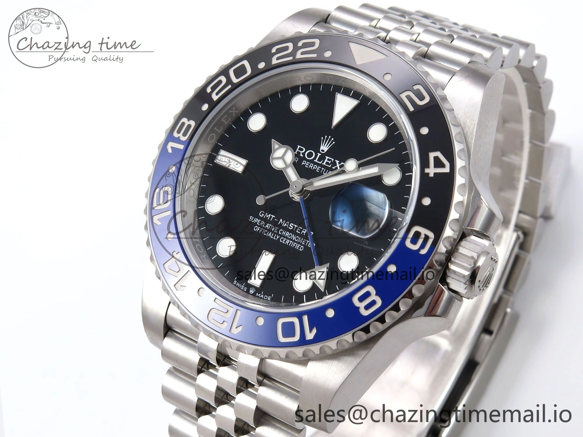 GMT-Master II 126710 BLNR 904L EWEF 1:1 Best Edition on SS Jubilee Bracelet SH3285 CHS