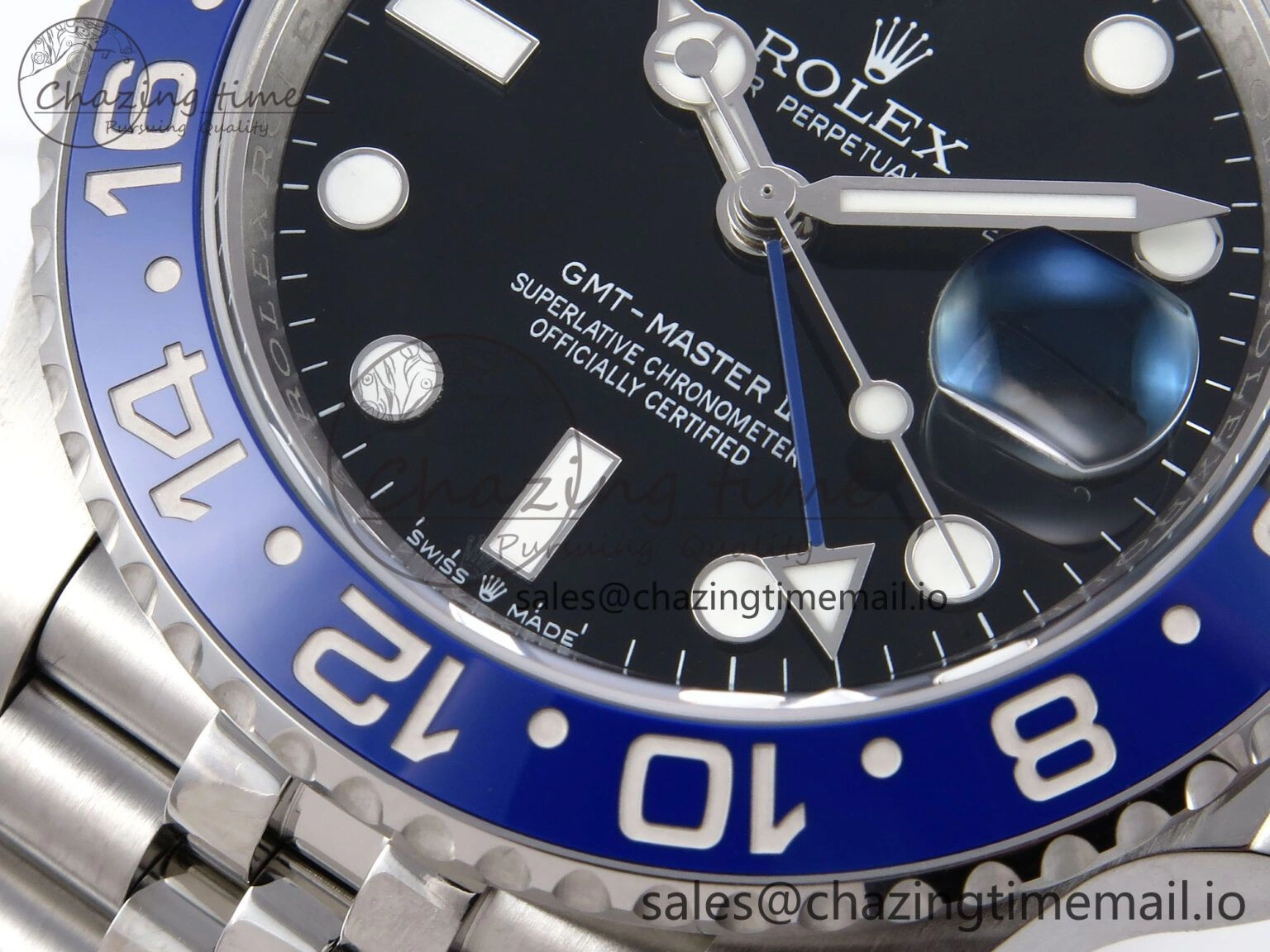 GMT-Master II 126710 BLNR 904L EWEF 1:1 Best Edition on SS Jubilee Bracelet SH3285 CHS