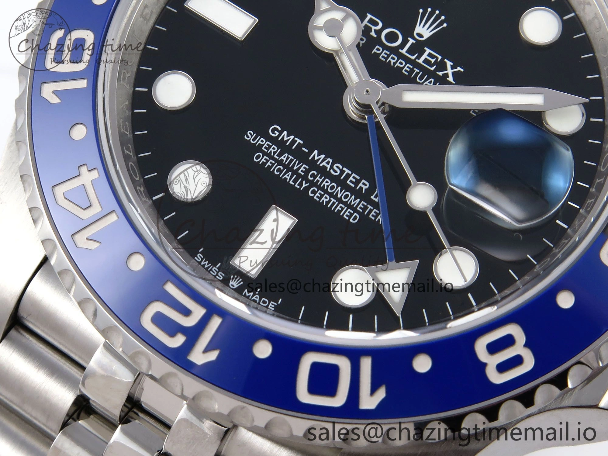 GMT-Master II 126710 BLNR 904L EWEF 1:1 Best Edition on SS Jubilee Bracelet SH3285 CHS