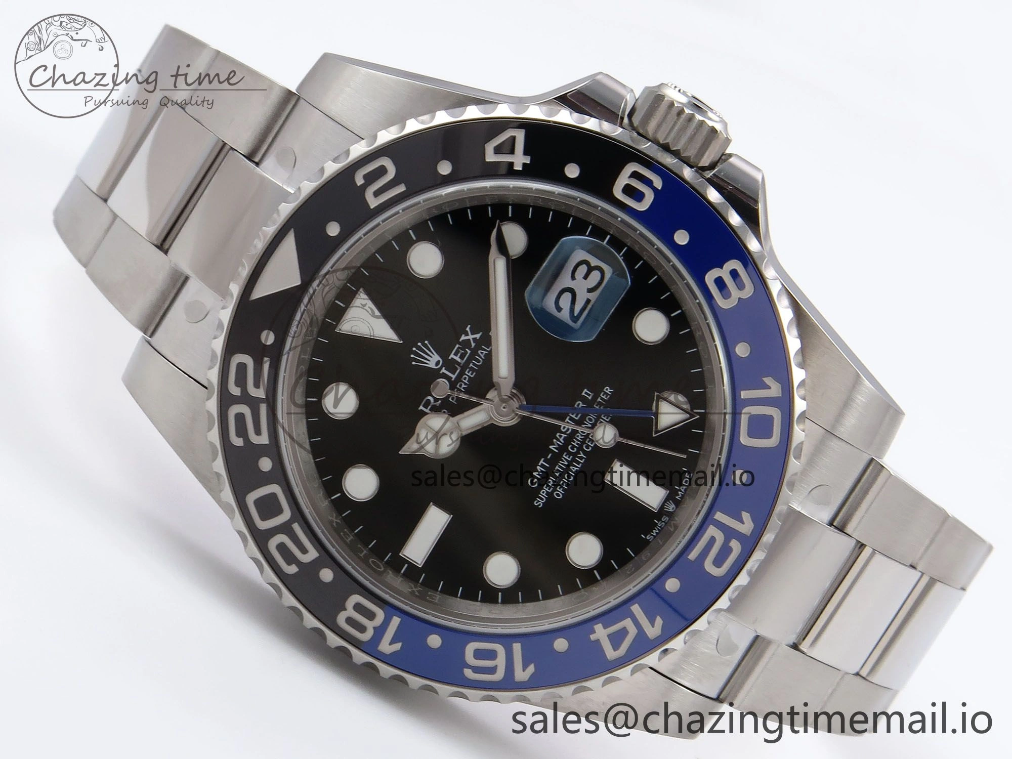 GMT-Master II 126710 BLNR 904L EWEF 1:1 Best Edition on SS Oyster Bracelet SH3285 CHS