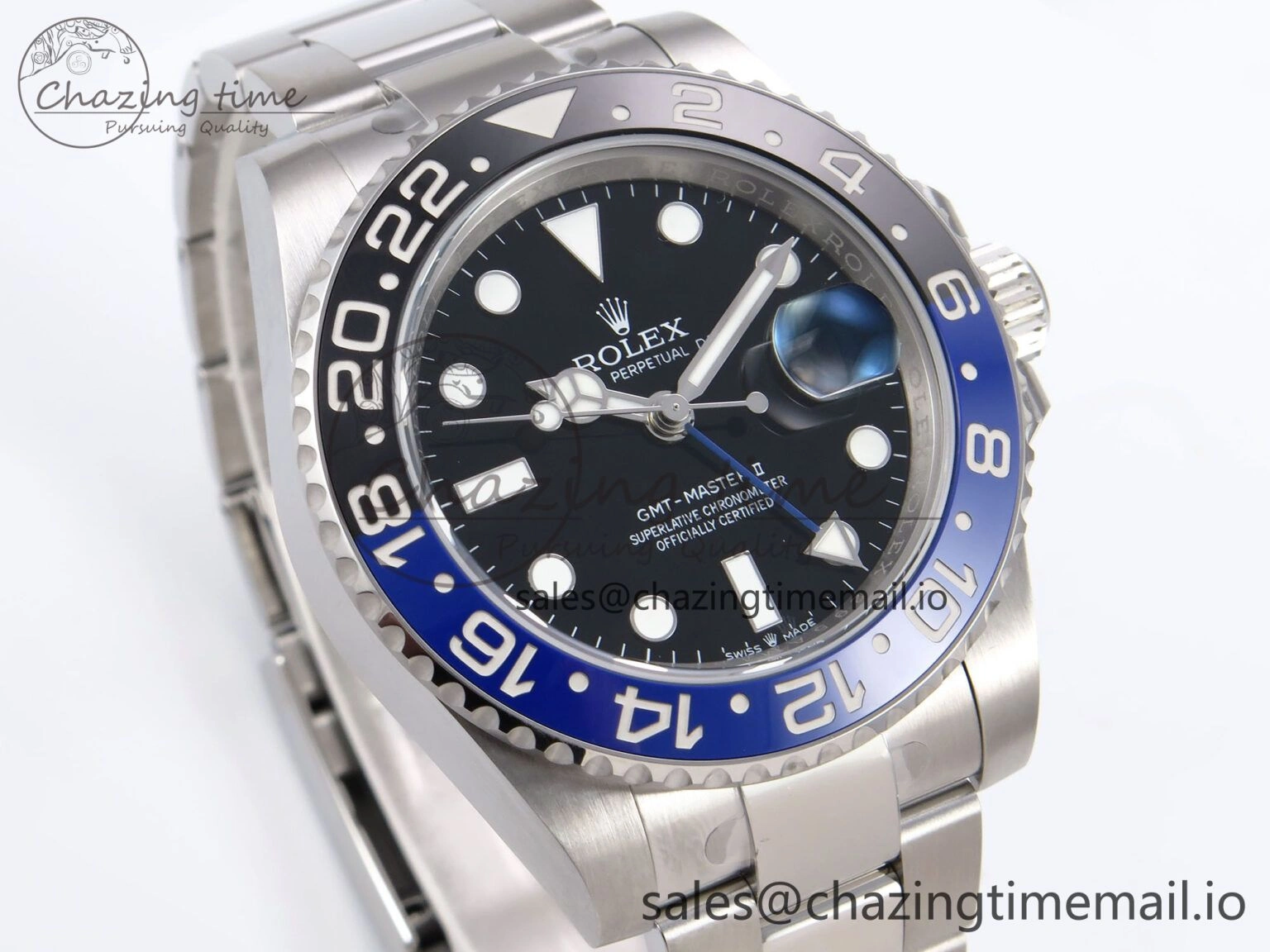 GMT-Master II 126710 BLNR 904L EWEF 1:1 Best Edition on SS Oyster Bracelet SH3285 CHS