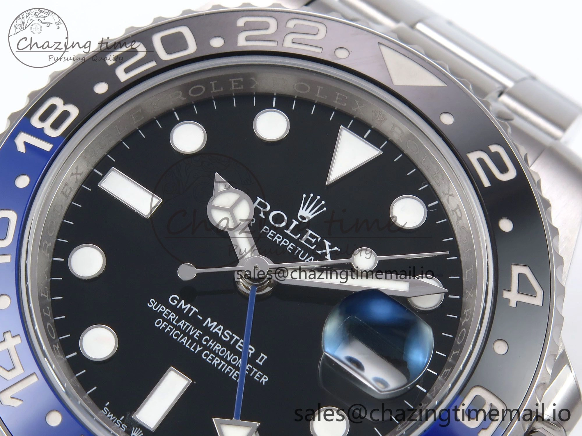 GMT-Master II 126710 BLNR 904L EWEF 1:1 Best Edition on SS Oyster Bracelet SH3285 CHS