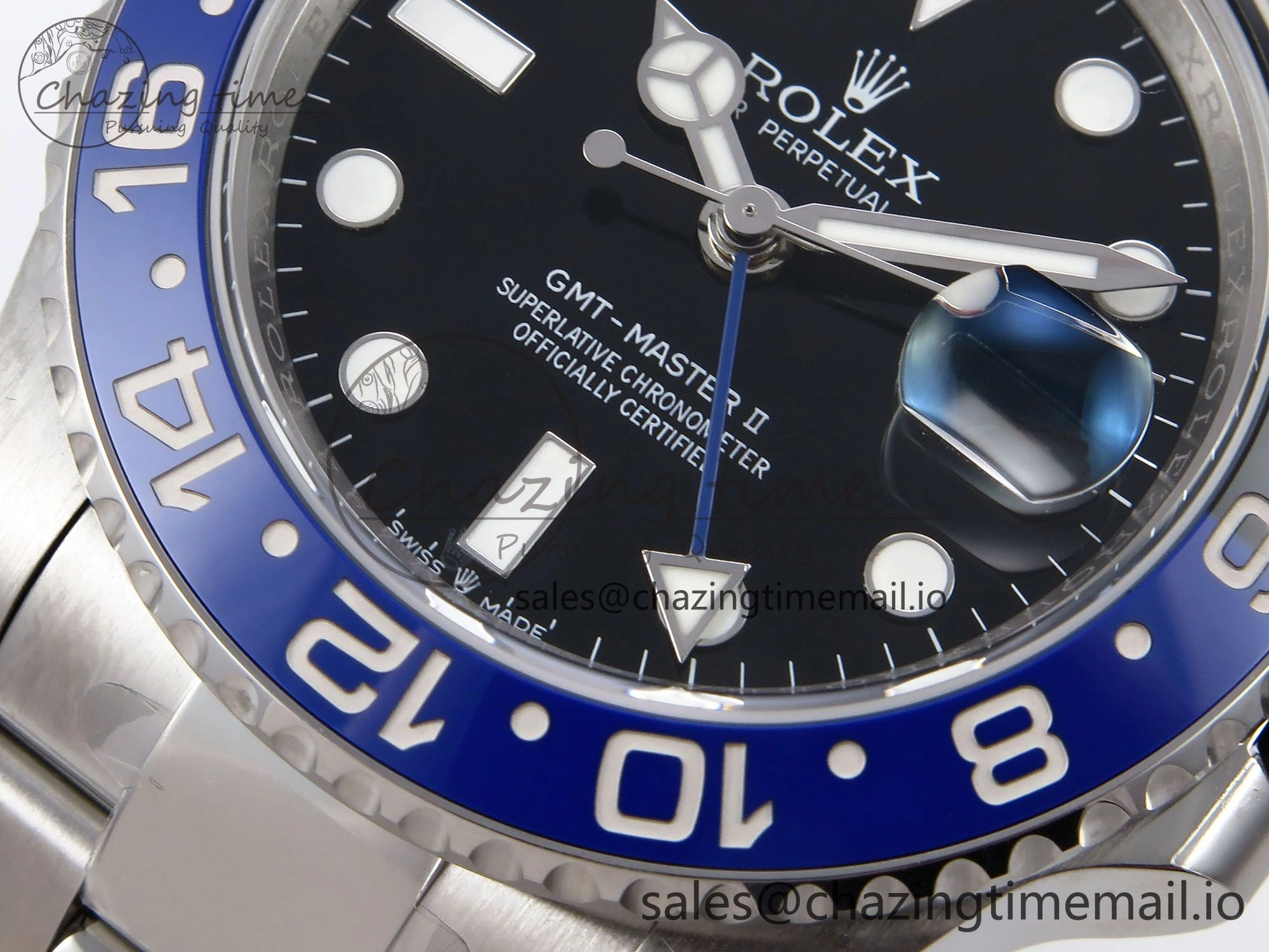 GMT-Master II 126710 BLNR 904L EWEF 1:1 Best Edition on SS Oyster Bracelet SH3285 CHS