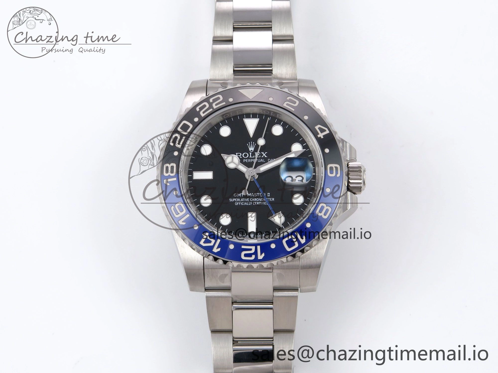 GMT-Master II 126710 BLNR 904L EWEF 1:1 Best Edition on SS Oyster Bracelet SH3285 CHS