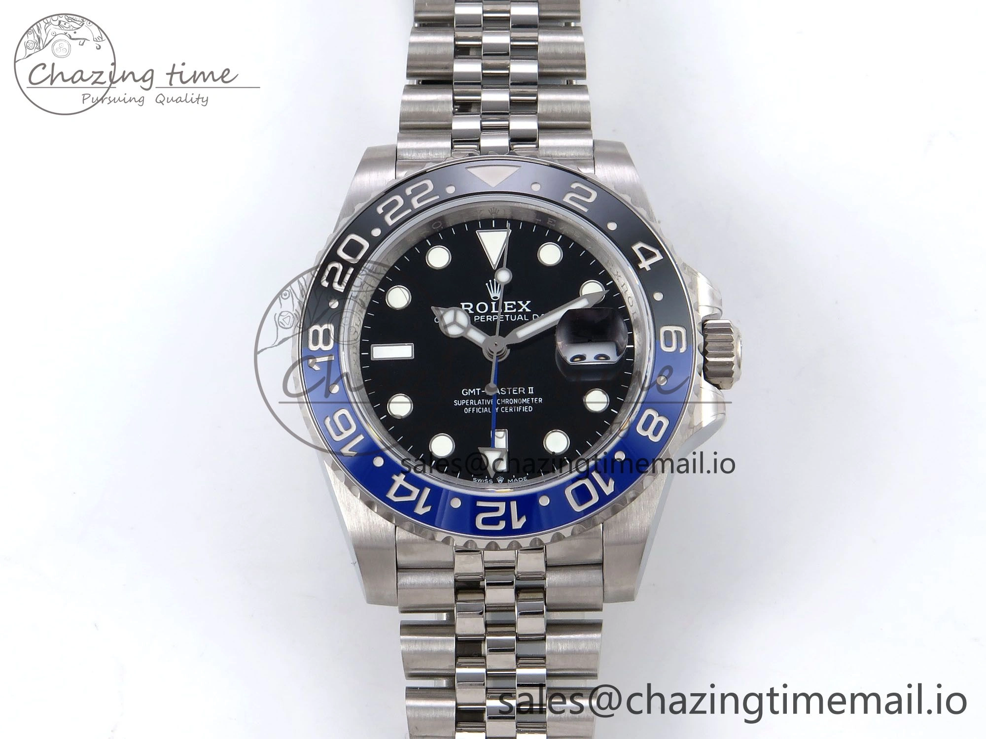 GMT-Master II 126710 BLNR 904L QF 1:1 Best Edition on Jubilee Bracelet SH3285 V6