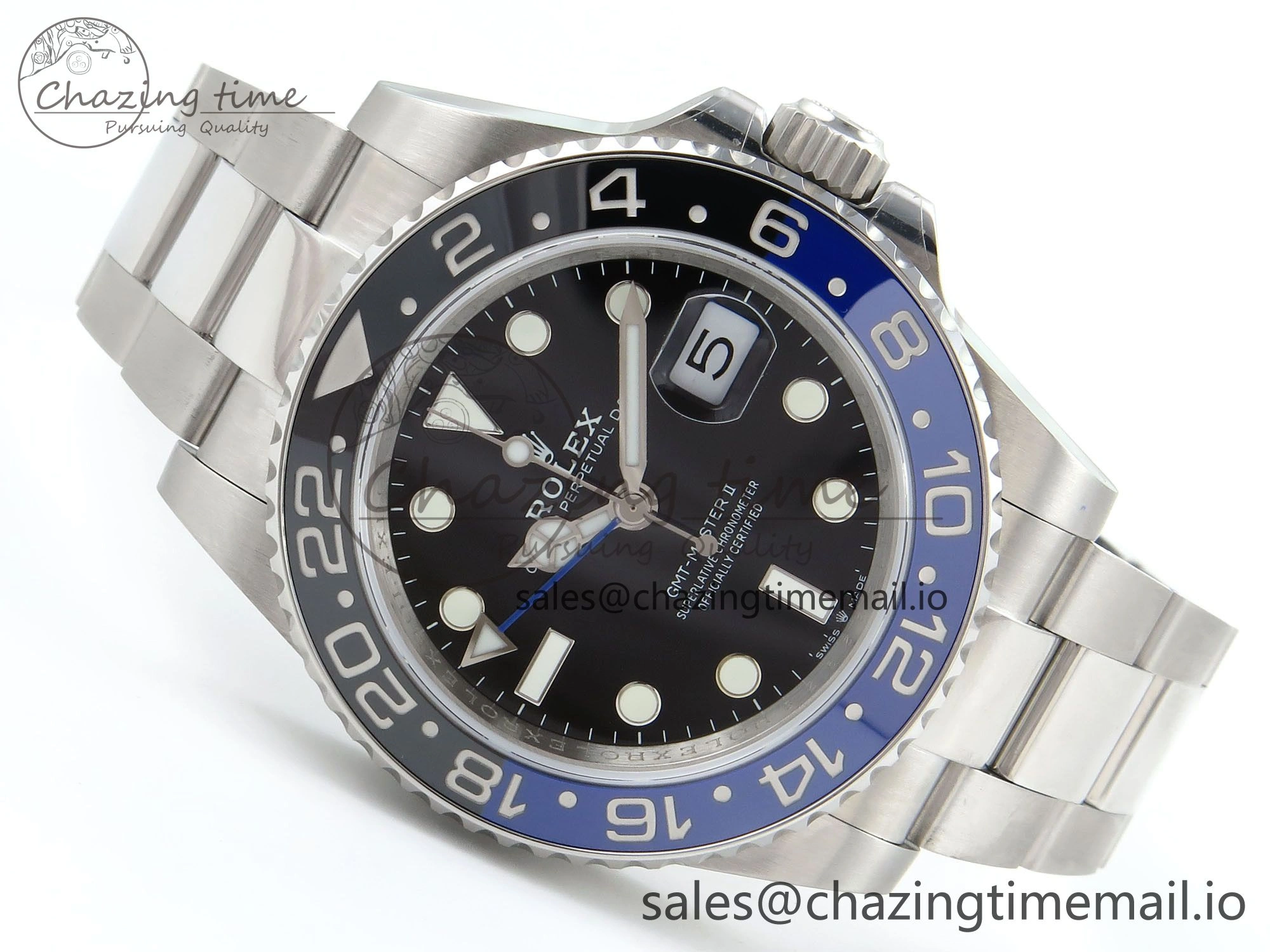 GMT-Master II 126710 BLNR 904L QF 1:1 Best Edition on Oyster Bracelet SH3285 V6