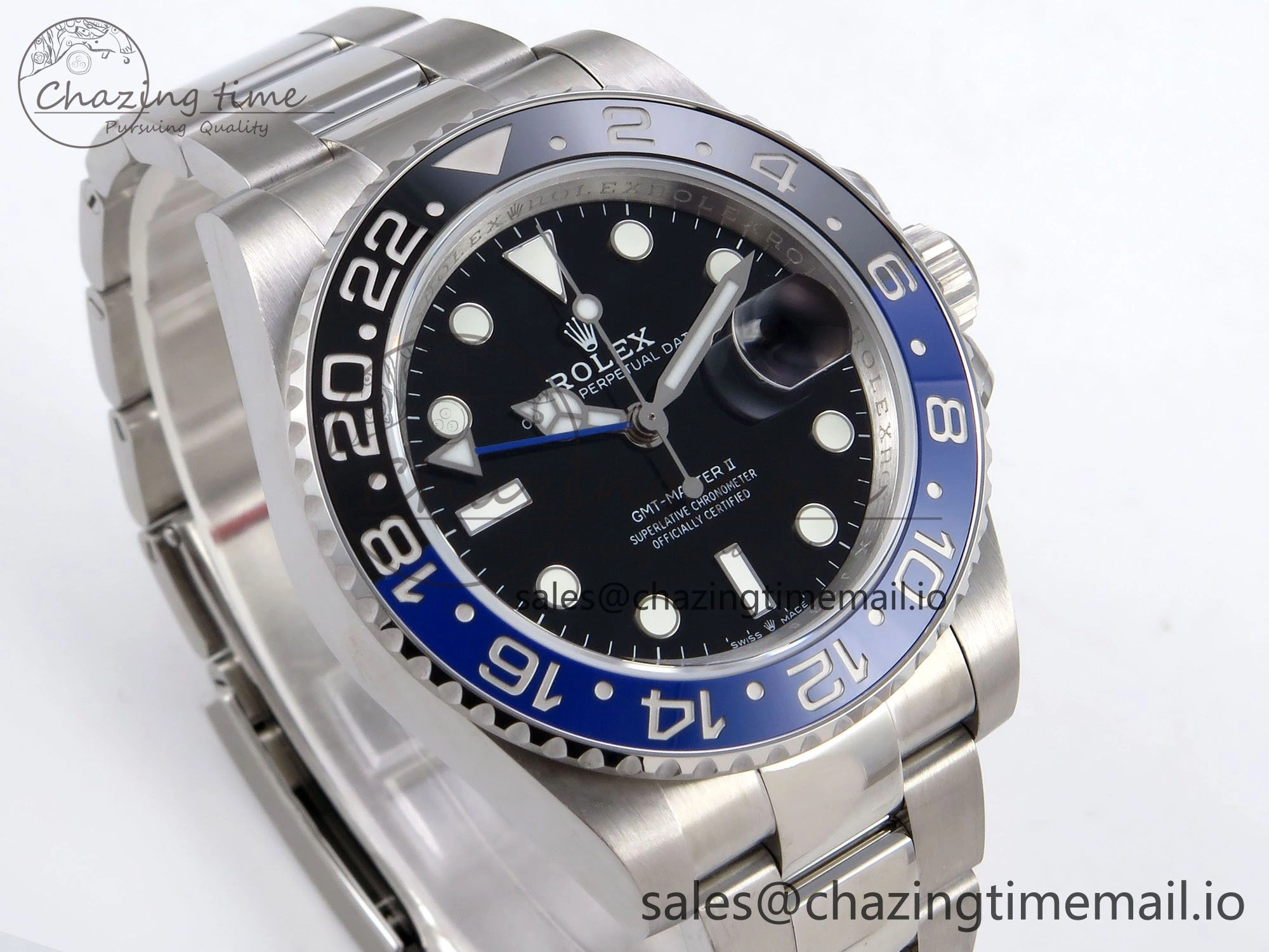GMT-Master II 126710 BLNR 904L QF 1:1 Best Edition on Oyster Bracelet SH3285 V6