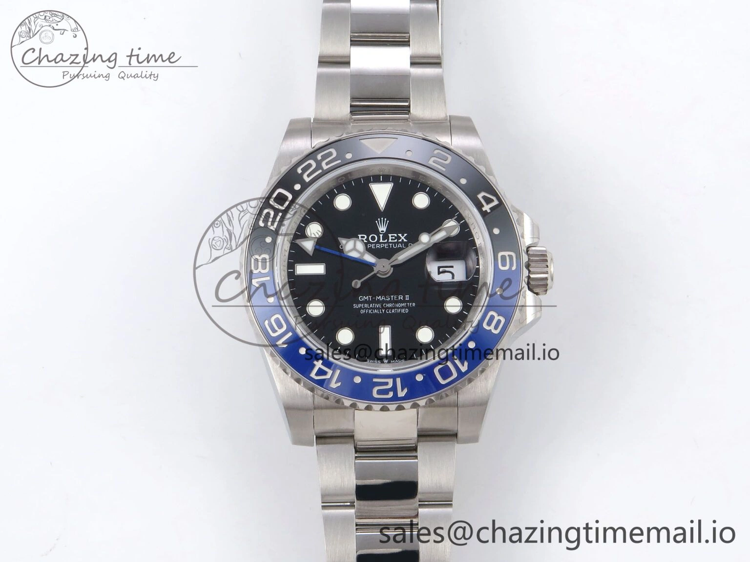 GMT-Master II 126710 BLNR 904L QF 1:1 Best Edition on Oyster Bracelet SH3285 V6