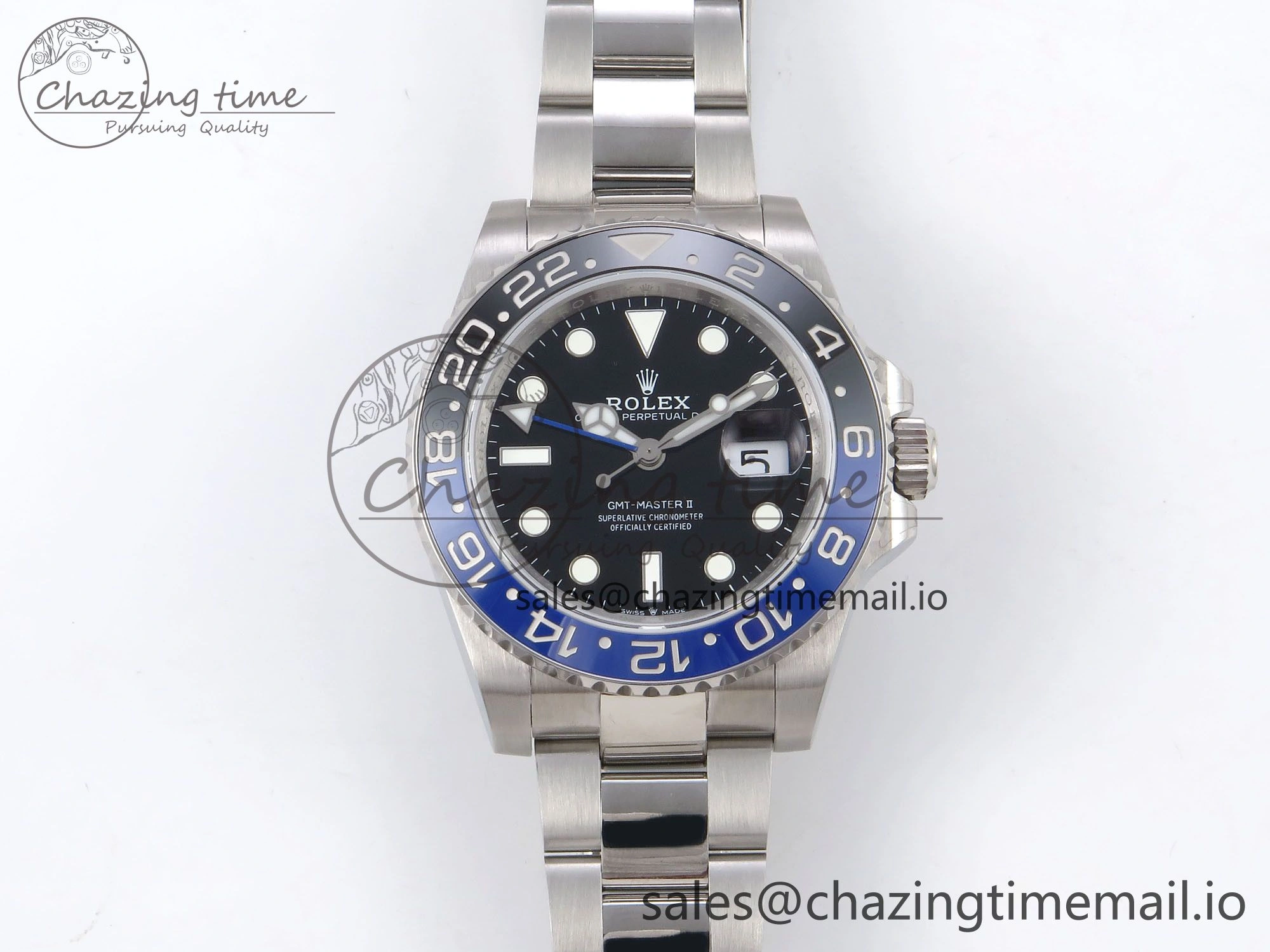 GMT-Master II 126710 BLNR 904L QF 1:1 Best Edition on Oyster Bracelet SH3285 V6