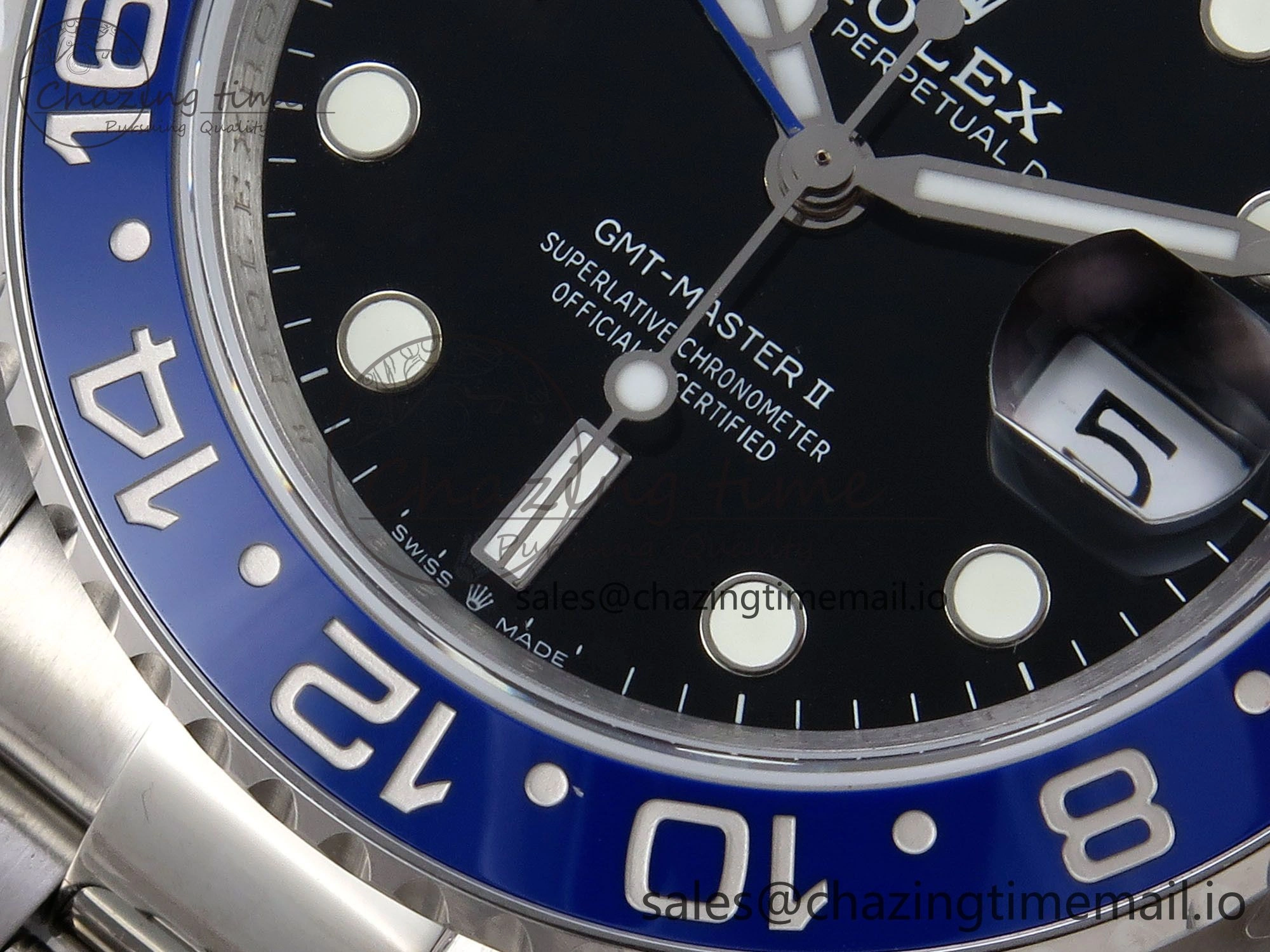 GMT-Master II 126710 BLNR 904L QF 1:1 Best Edition on Oyster Bracelet SH3285 V6