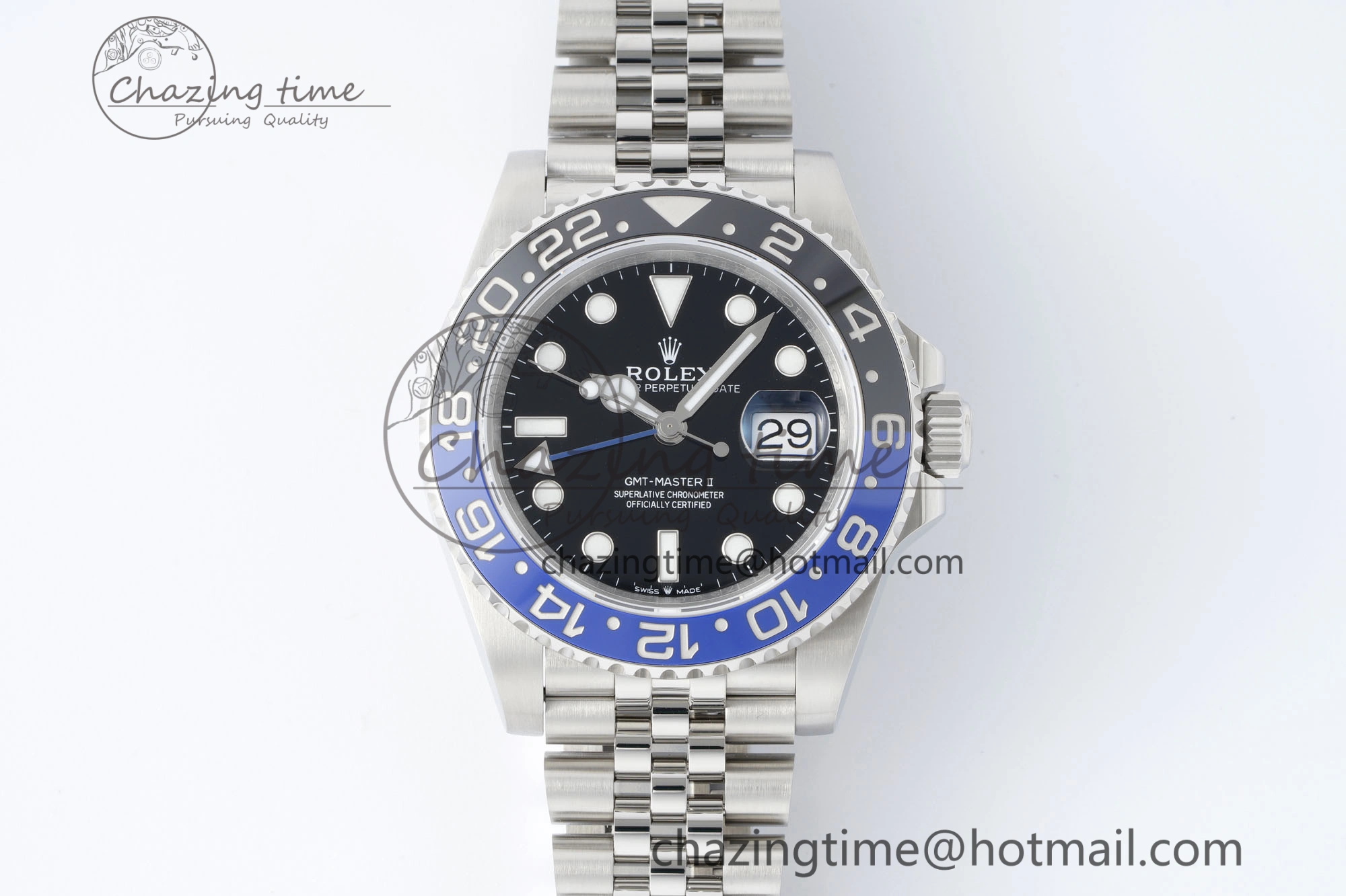 GMT Master II 126710 BLNR 904L SS KING Factory 1:1 Best Edition on Jubilee Bracelet K3285 CHS