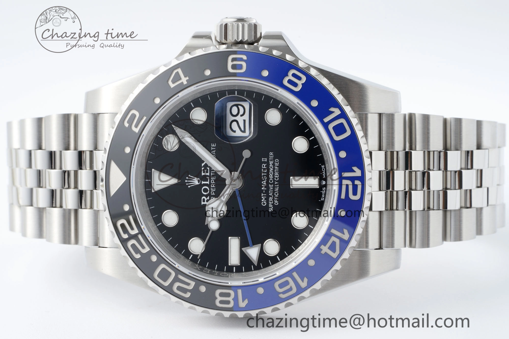 GMT Master II 126710 BLNR 904L SS KING Factory 1:1 Best Edition on Jubilee Bracelet K3285 CHS