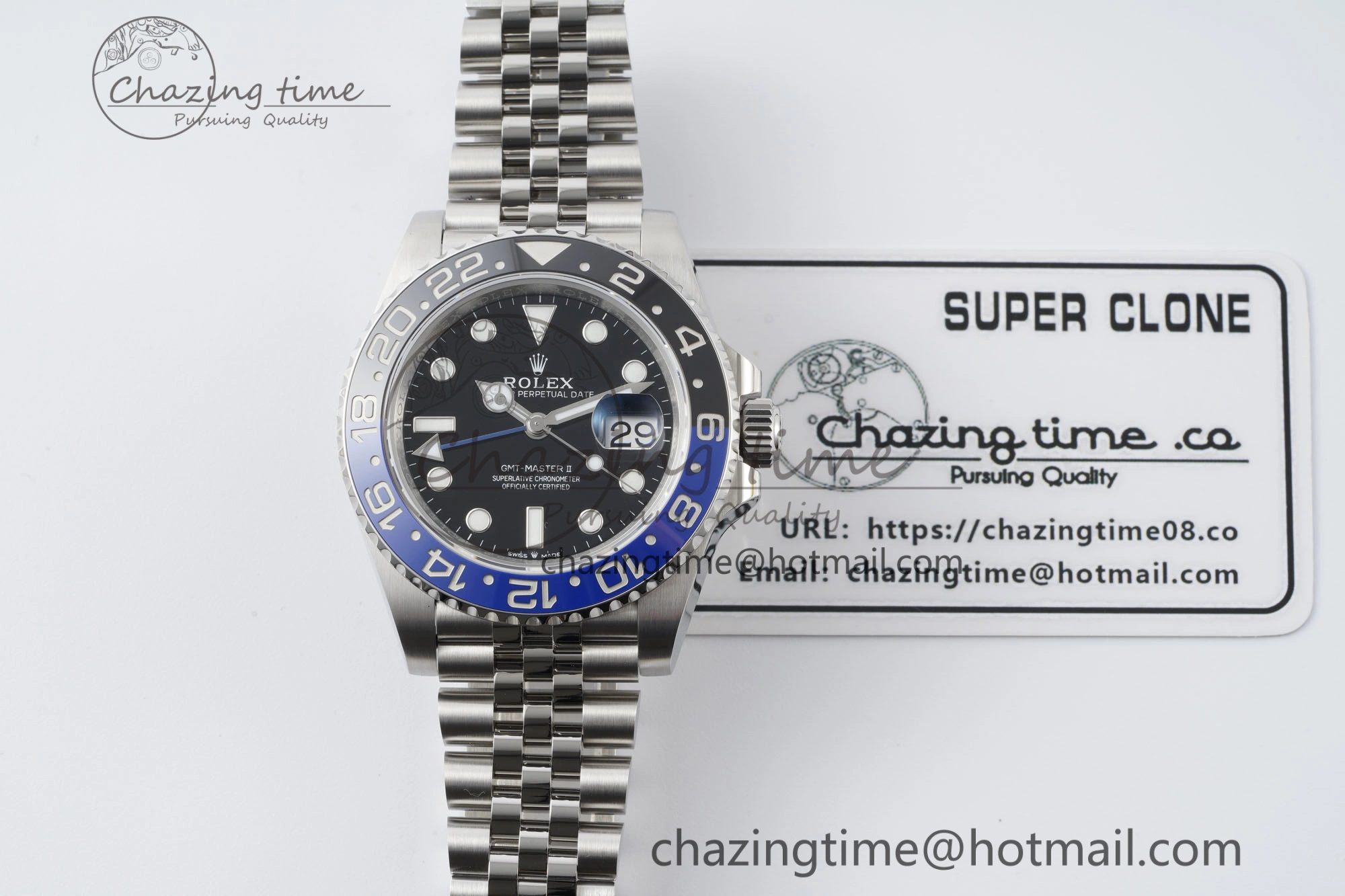 GMT Master II 126710 BLNR 904L SS KING Factory 1:1 Best Edition on Jubilee Bracelet K3285 CHS