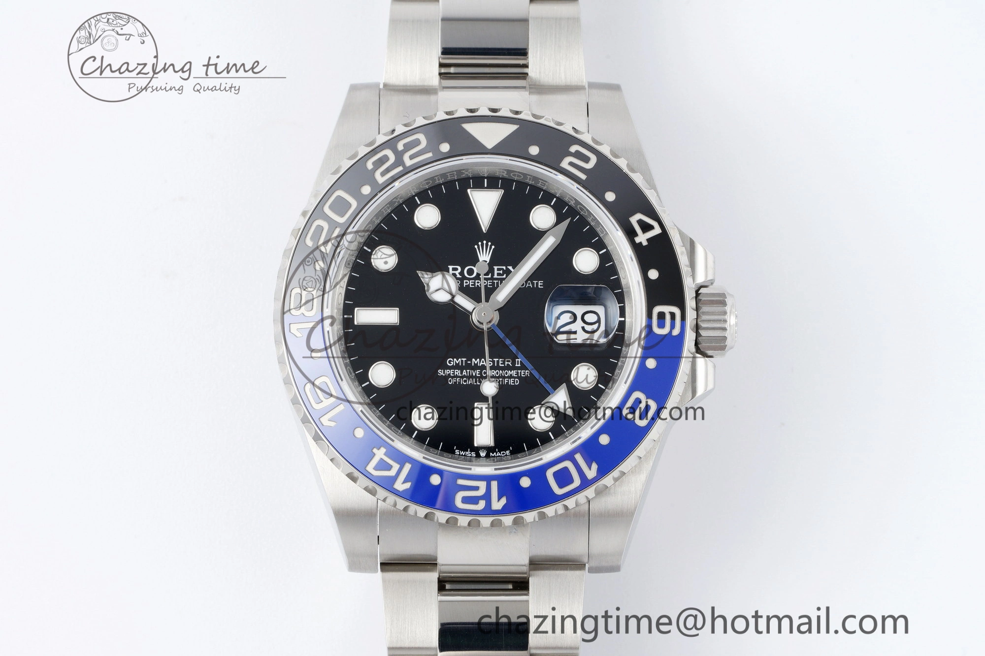 GMT Master II 126710 BLNR 904L SS KING Factory 1:1 Best Edition on Oyster Bracelet K3285 CHS