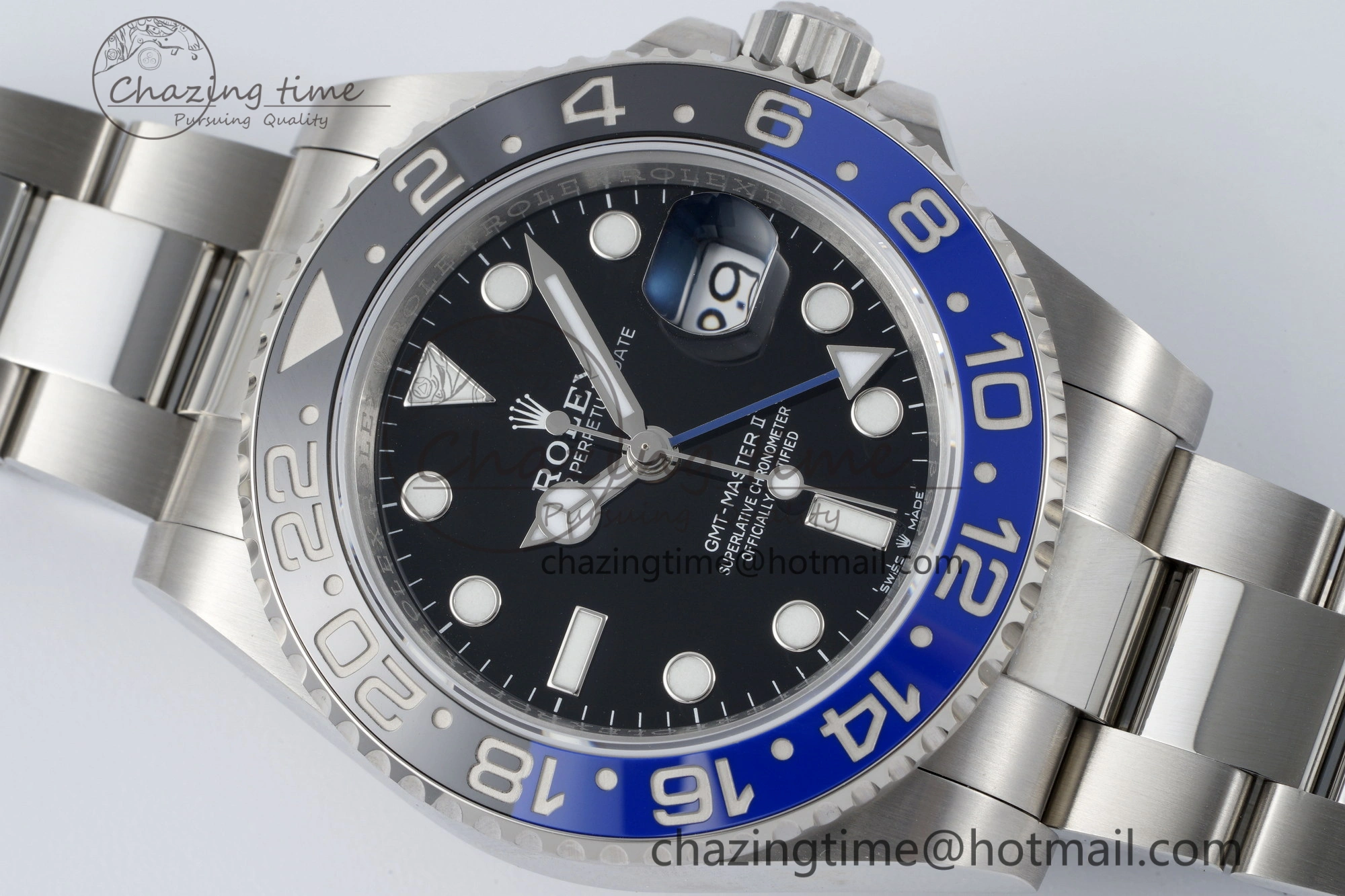 GMT Master II 126710 BLNR 904L SS KING Factory 1:1 Best Edition on Oyster Bracelet K3285 CHS