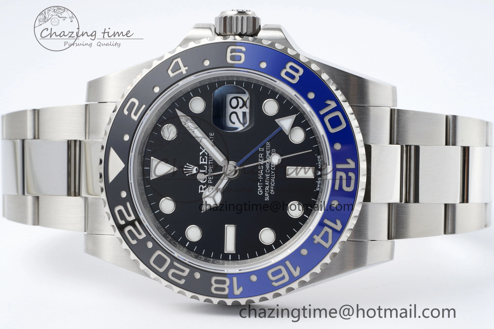 GMT Master II 126710 BLNR 904L SS KING Factory 1:1 Best Edition on Oyster Bracelet K3285 CHS