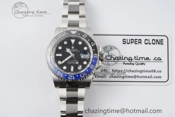 GMT Master II 126710 BLNR 904L SS KING Factory 1:1 Best Edition on Oyster Bracelet K3285 CHS