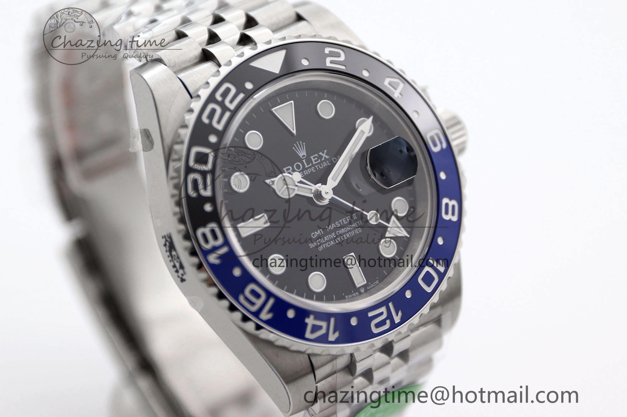 GMT Master II 126710 BLNR 904L SS TW+ Best Edition on Jubilee Bracelet VR3285 CHS