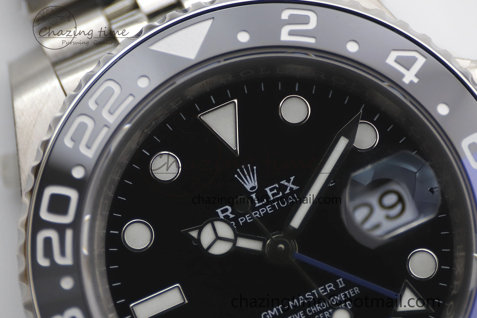 GMT Master II 126710 BLNR 904L SS TW+ Best Edition on Jubilee Bracelet VR3285 CHS