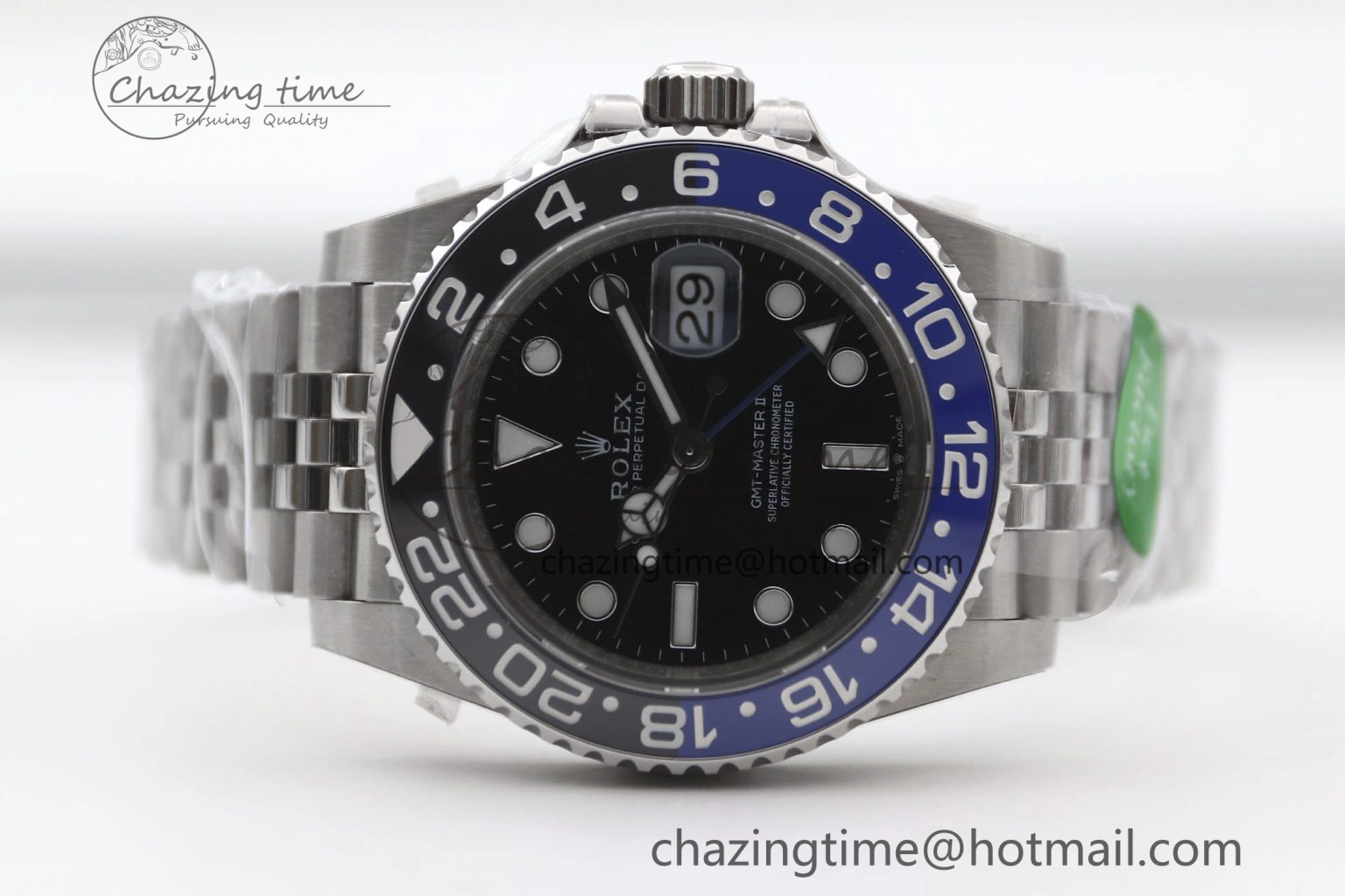 GMT Master II 126710 BLNR 904L SS TW+ Best Edition on Jubilee Bracelet VR3285 CHS