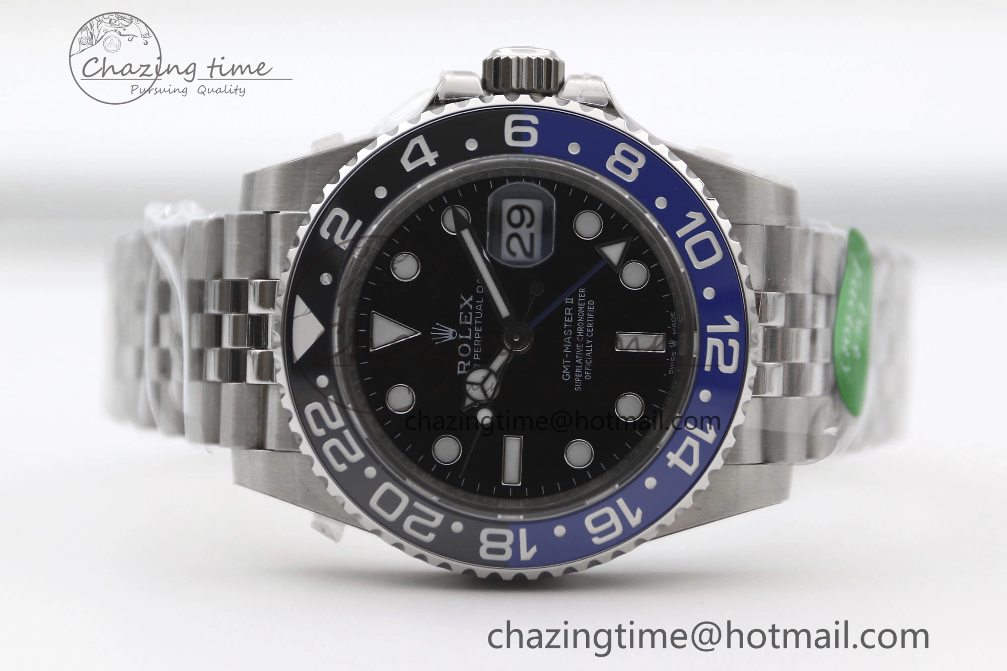GMT Master II 126710 BLNR 904L SS TW+ Best Edition on Jubilee Bracelet VR3285 CHS