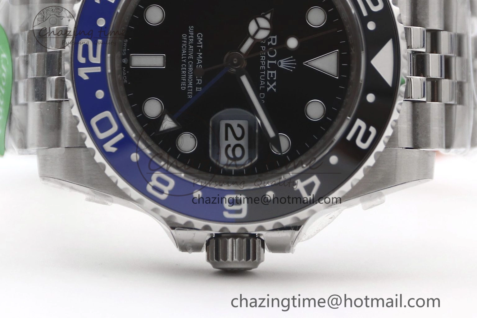 GMT Master II 126710 BLNR 904L SS TW+ Best Edition on Jubilee Bracelet VR3285 CHS