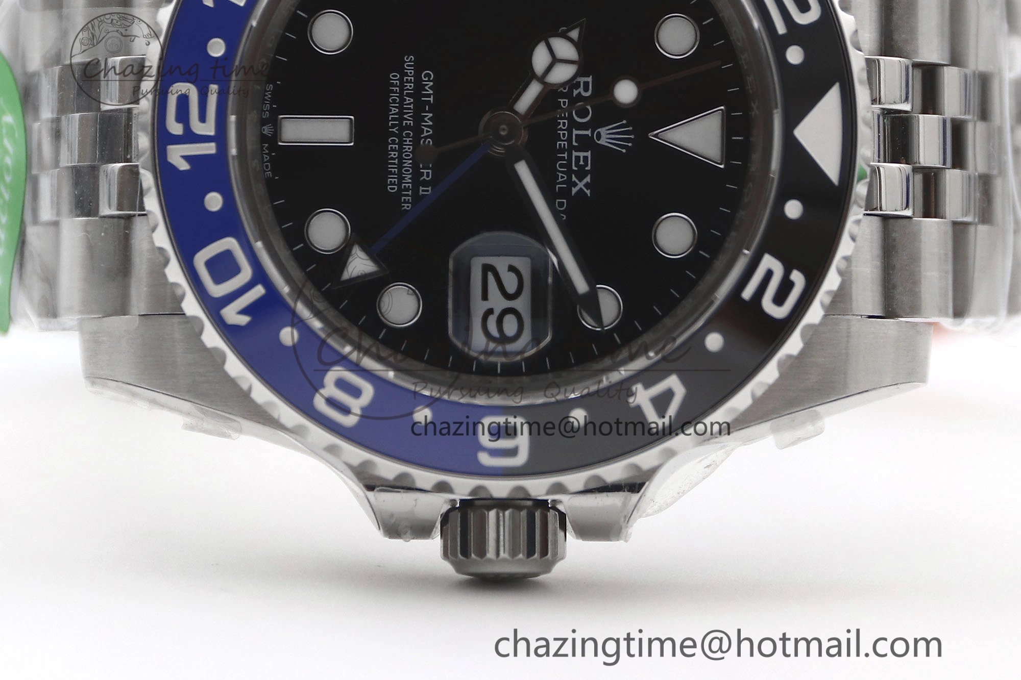 GMT Master II 126710 BLNR 904L SS TW+ Best Edition on Jubilee Bracelet VR3285 CHS