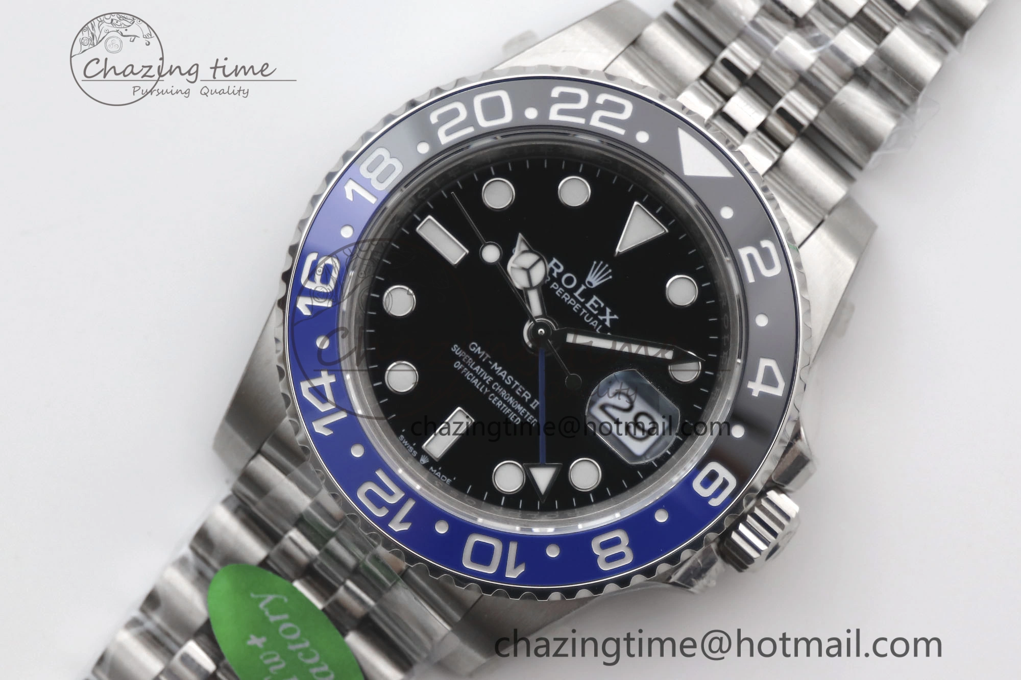 GMT Master II 126710 BLNR 904L SS TW+ Best Edition on Jubilee Bracelet VR3285 CHS