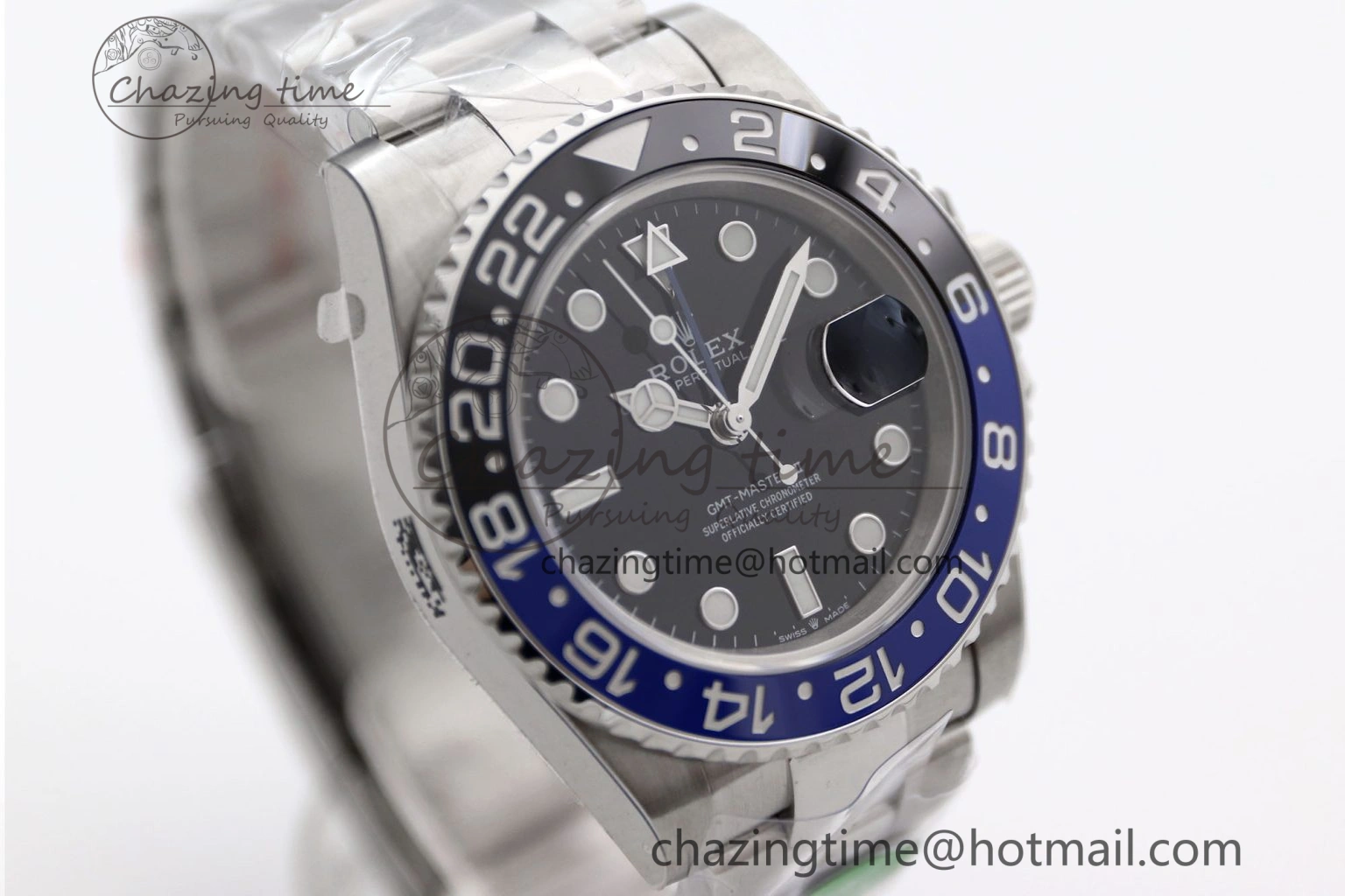 GMT Master II 126710 BLNR 904L SS TW+ Best Edition on Oyster Bracelet VR3285 CHS