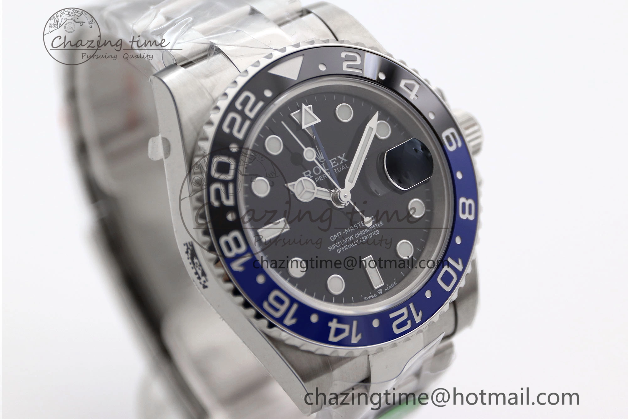 GMT Master II 126710 BLNR 904L SS TW+ Best Edition on Oyster Bracelet VR3285 CHS