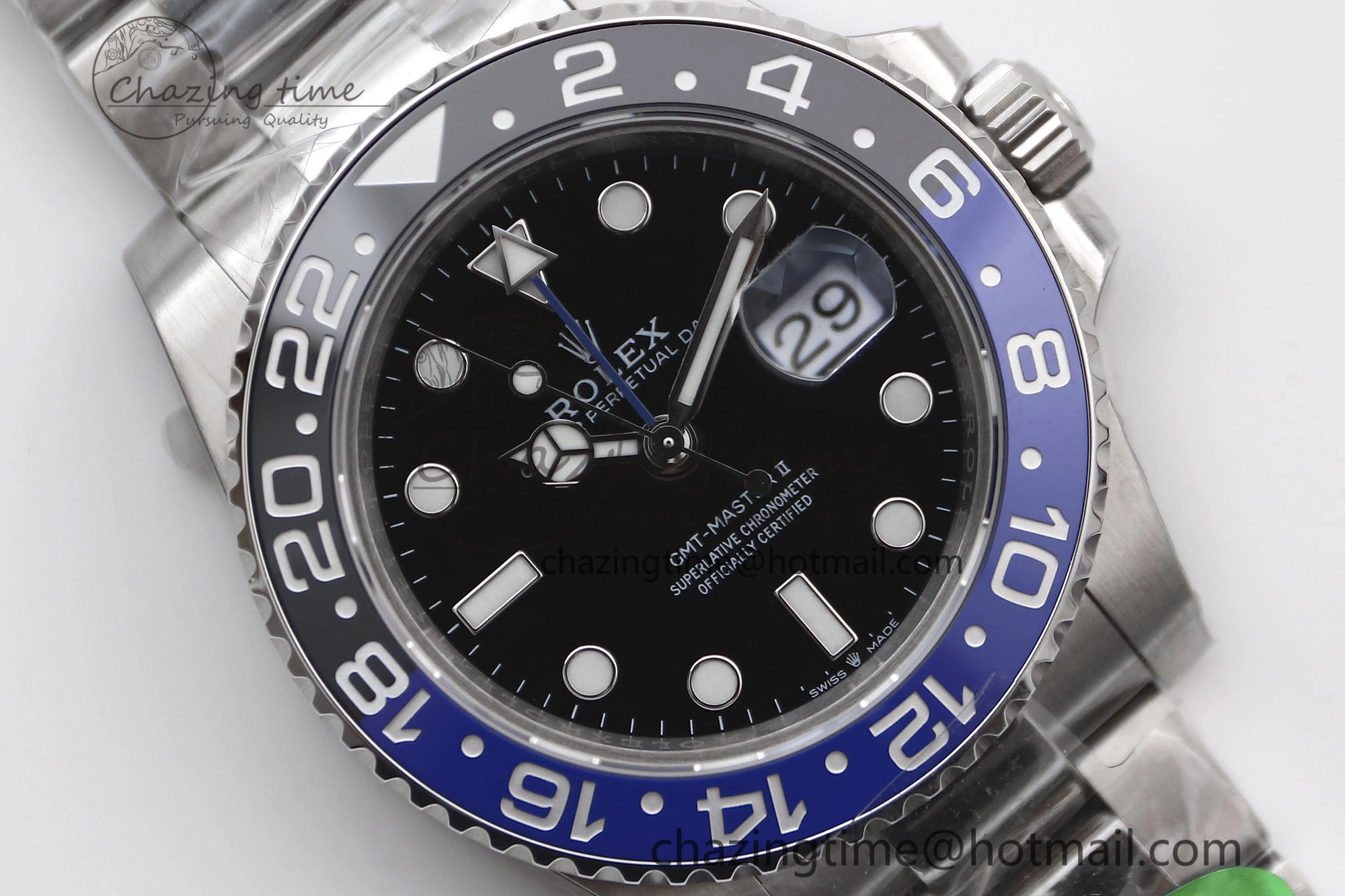 GMT Master II 126710 BLNR 904L SS TW+ Best Edition on Oyster Bracelet VR3285 CHS