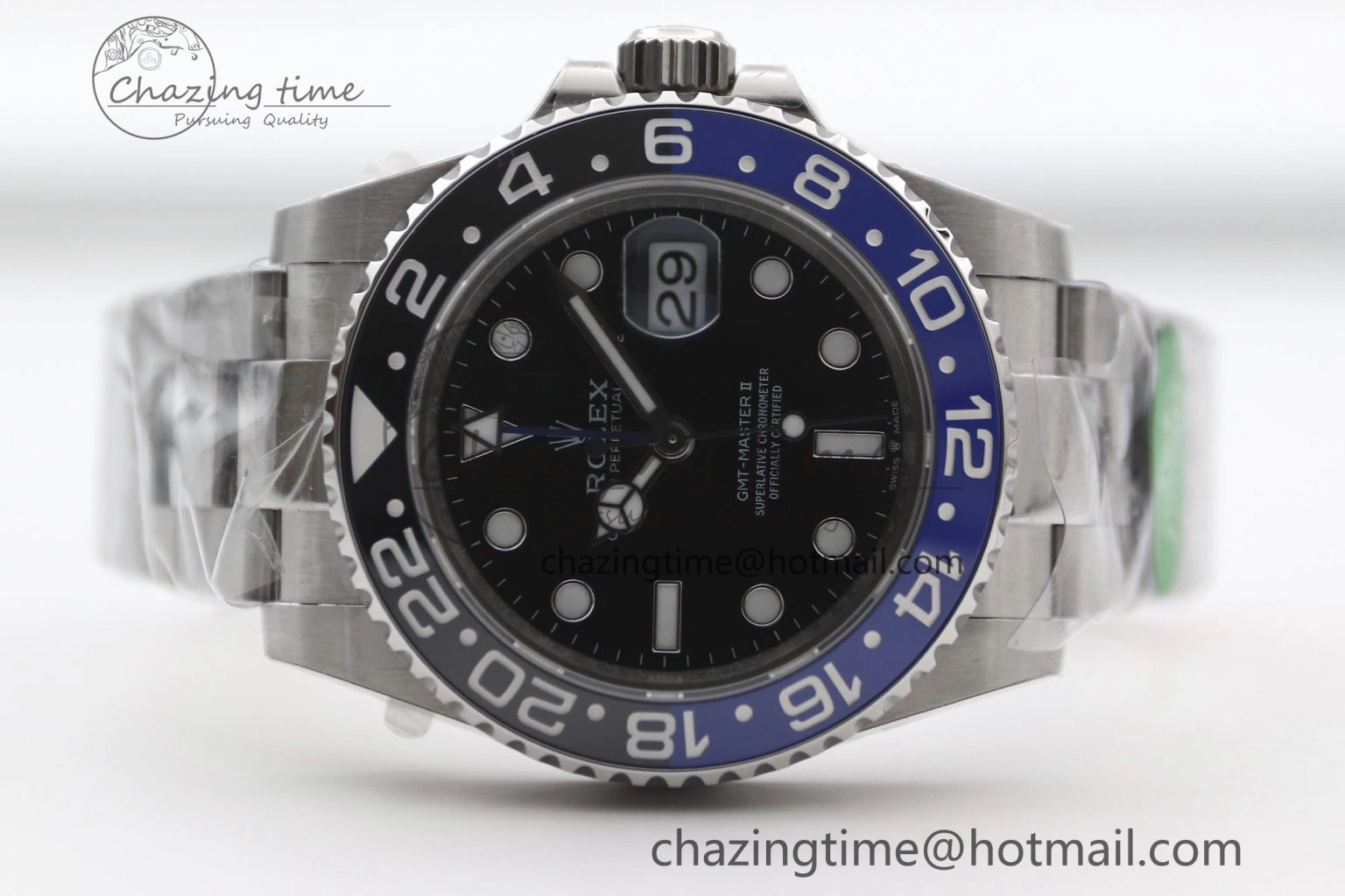 GMT Master II 126710 BLNR 904L SS TW+ Best Edition on Oyster Bracelet VR3285 CHS