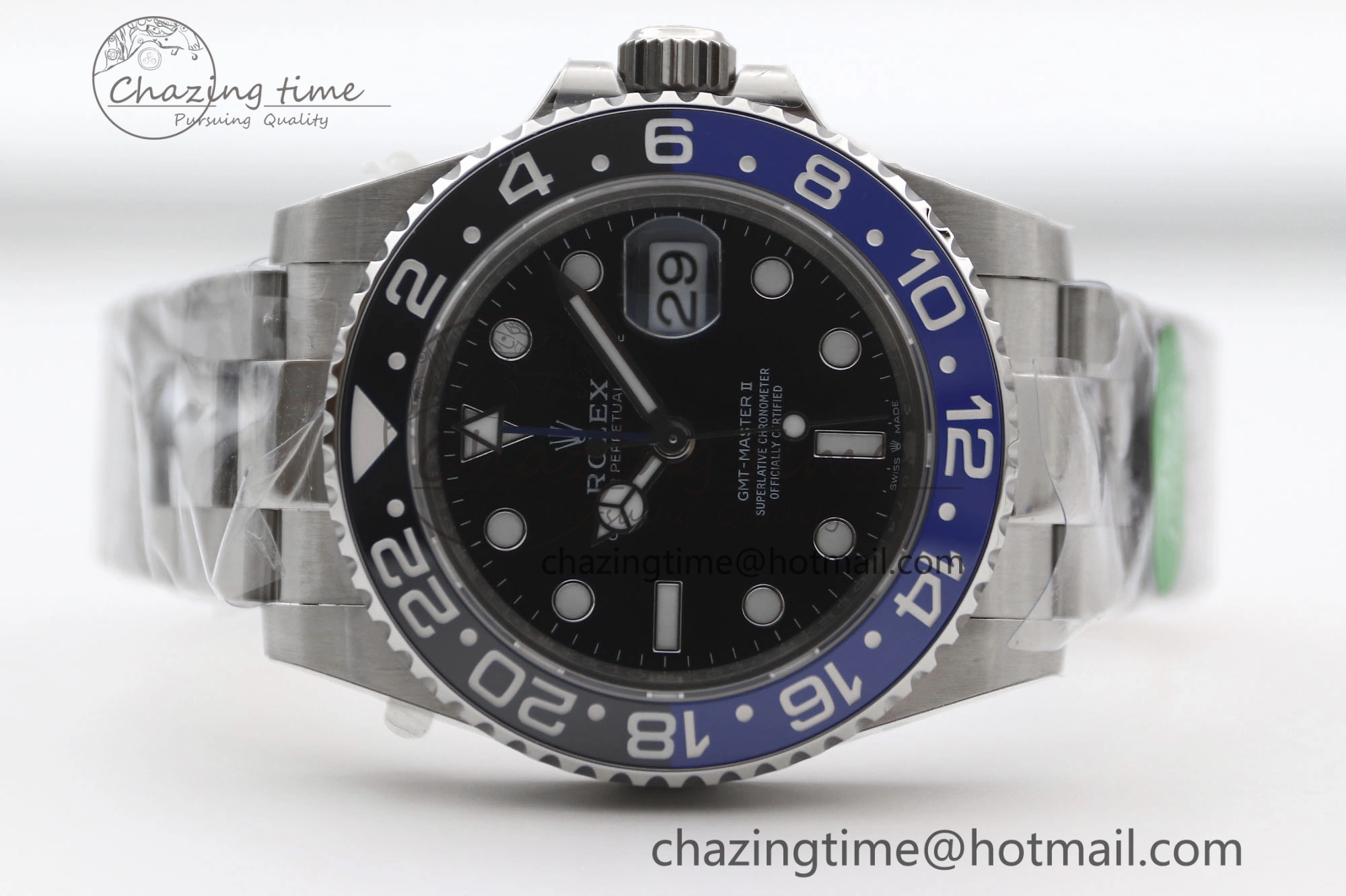 GMT Master II 126710 BLNR 904L SS TW+ Best Edition on Oyster Bracelet VR3285 CHS