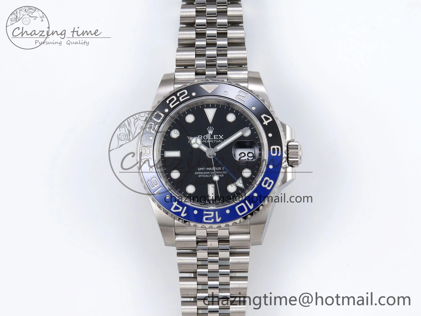 GMT-Master II 126710 BLNR 904L Steel VSF 1:1 Best Edition VR3285 (Correct Hand Stack)