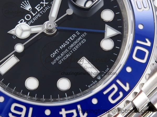 GMT-Master II 126710 BLNR 904L Steel VSF 1:1 Best Edition VR3285 (Correct Hand Stack)