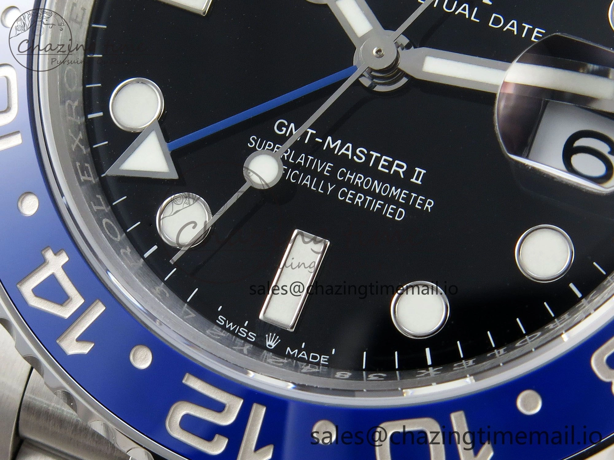 GMT-Master II 126710 BLNR 904L Steel VSF 1:1 Best Edition on Jubilee Bracelet DD3285 CHS V3