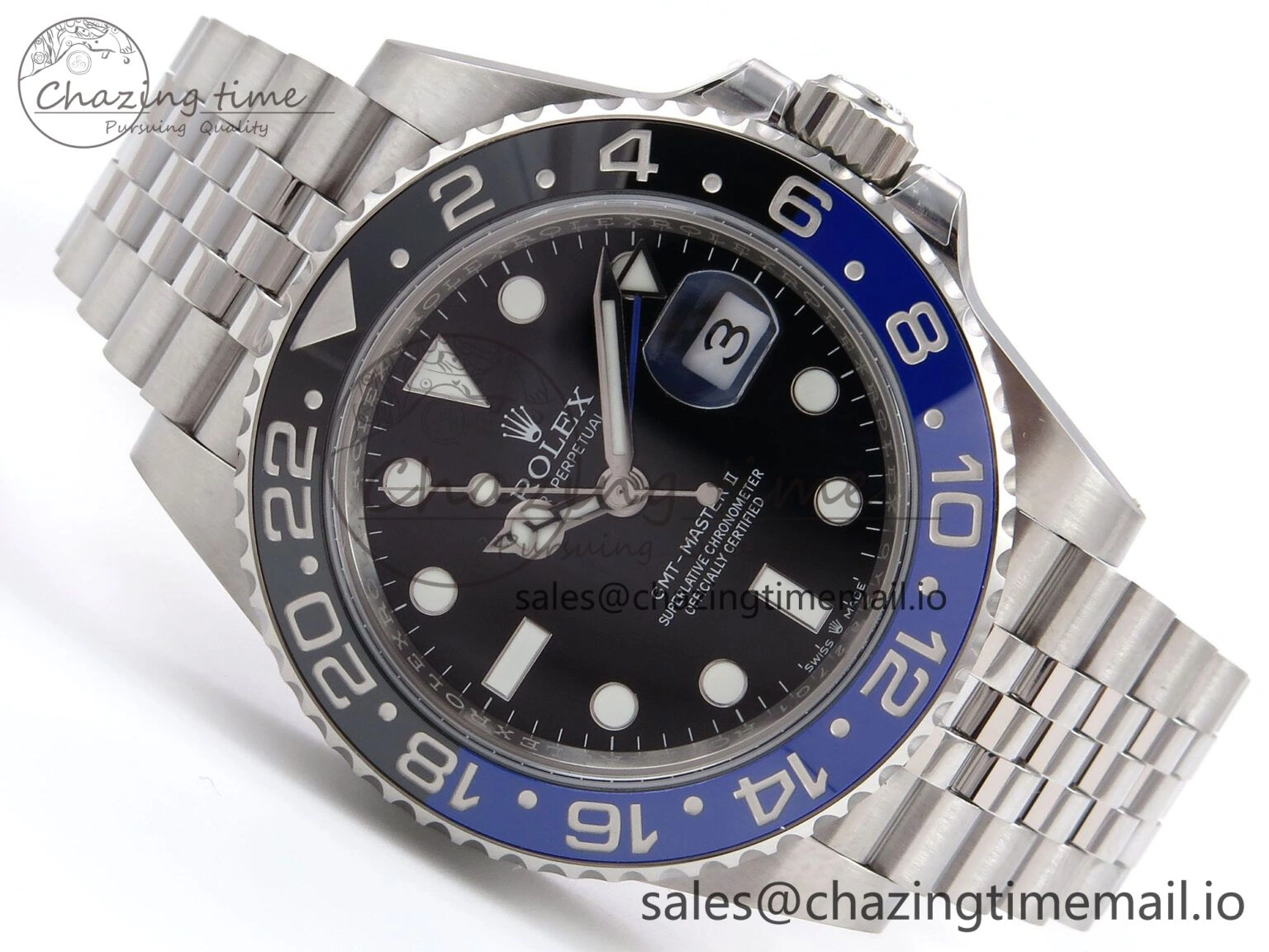 GMT-Master II 126710 BLNR 904L THBF 1:1 Best Edition on Jubilee Bracelet SH3285 CHS